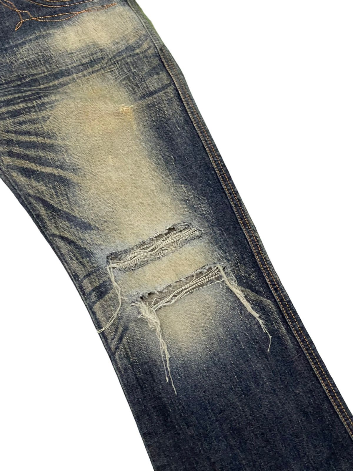 Edwin Flare Jeans Edwin Japan Mud Wash Distress Boot Cut 7🟦8 Size US 32 / EU 48 - 7 Thumbnail