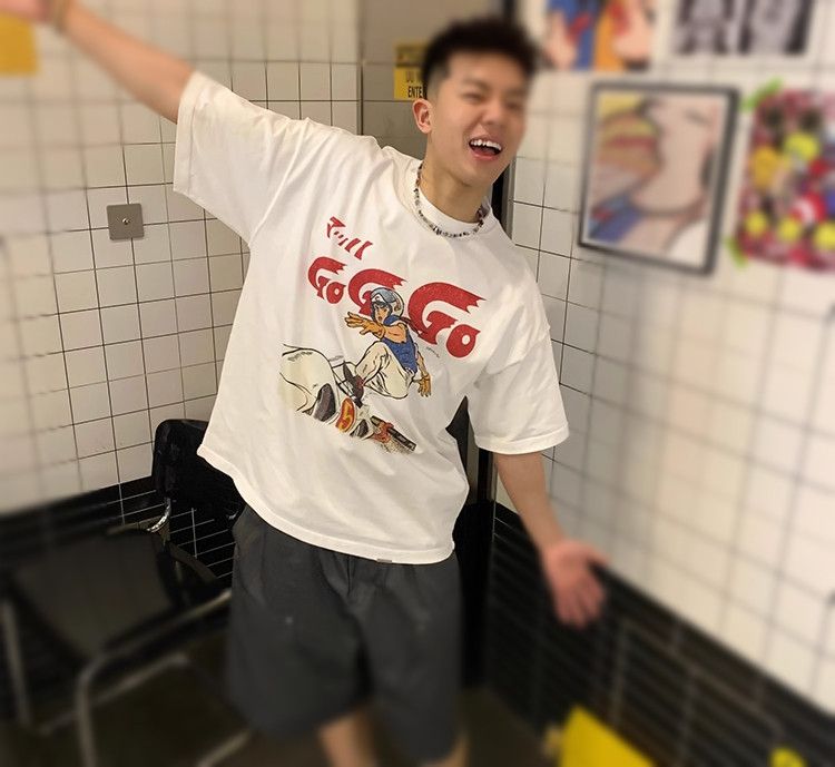 Japanese Brand Speed Racer White Tee Size US M / EU 48-50 / 2 - 3 Thumbnail