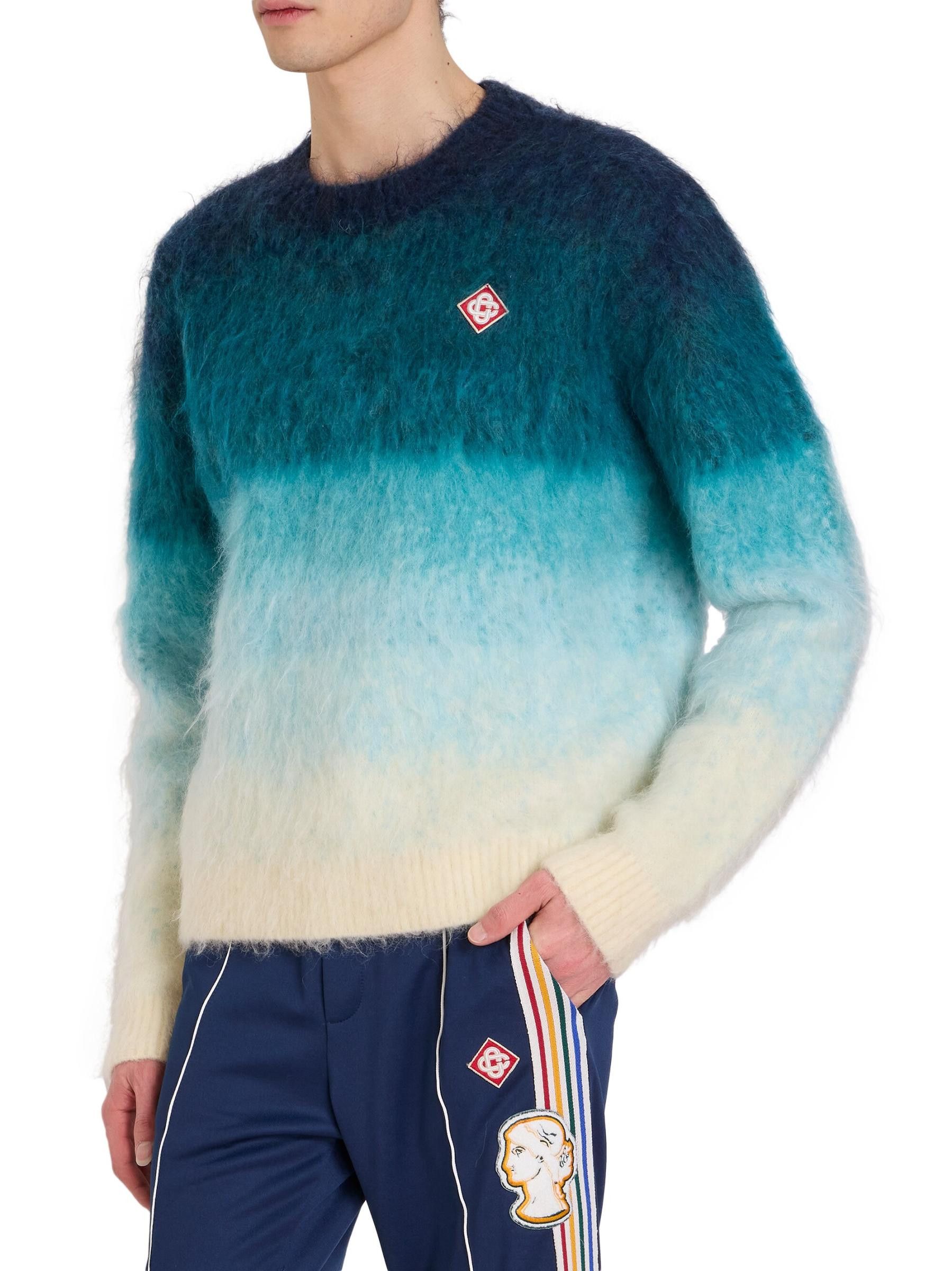 Casablanca os11x0725 Venus As A Boy Gradient Mohair & Wool Sweater Size US XL / EU 56 / 4 - 3 Thumbnail