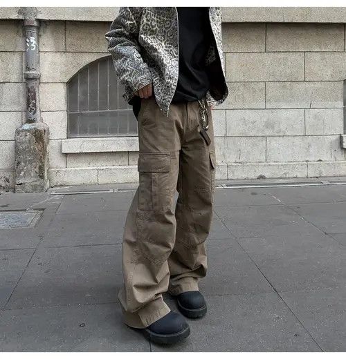 Vintage Ishihara x Mako Stylish Brown Cargo Pants with Pockets Size US 30 / EU 46 - 8 Thumbnail