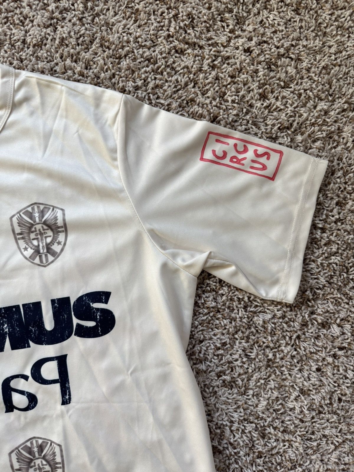 Travis Scott England Soccer Jersey White Black