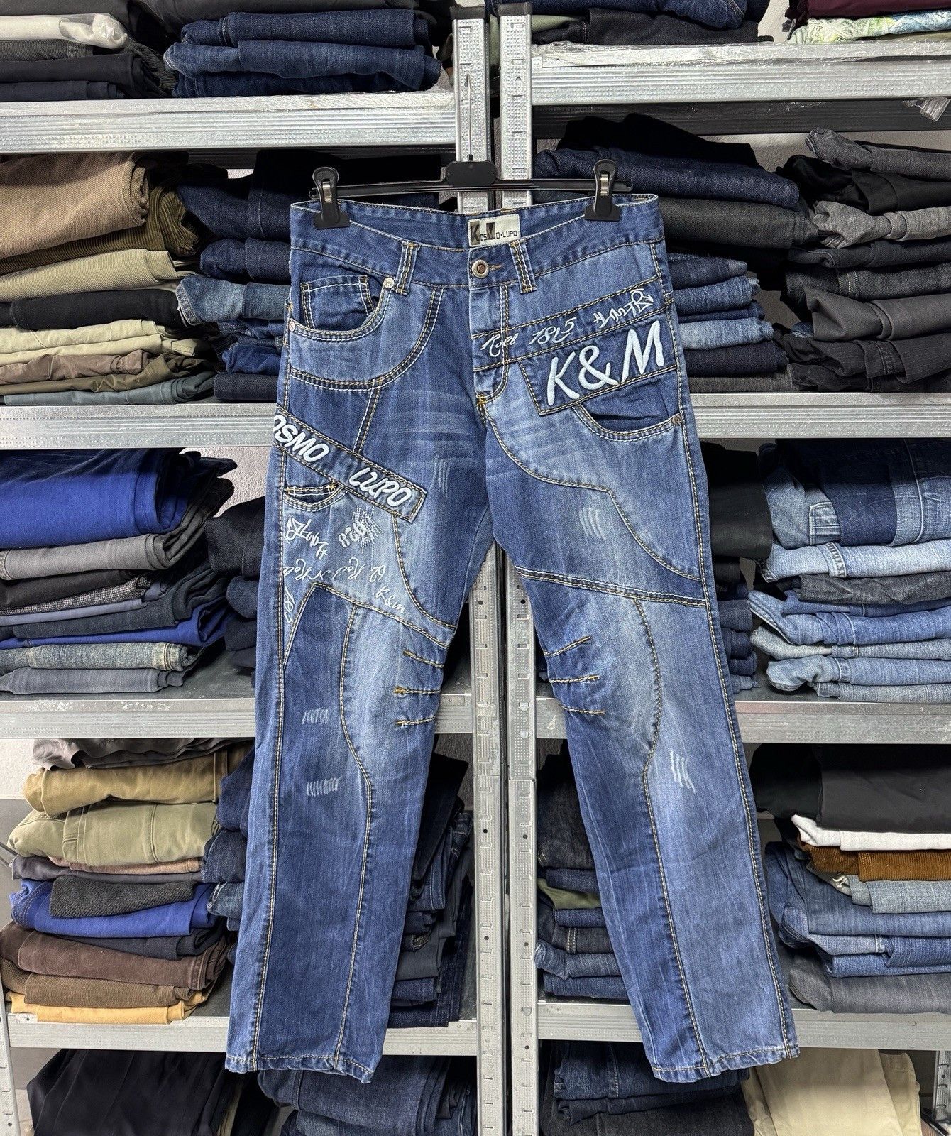 Other Kosmo Lupo y2k Denim Zipper Japan Style Distressed Jeans Size US 32 / EU 48 - 1 Thumbnail