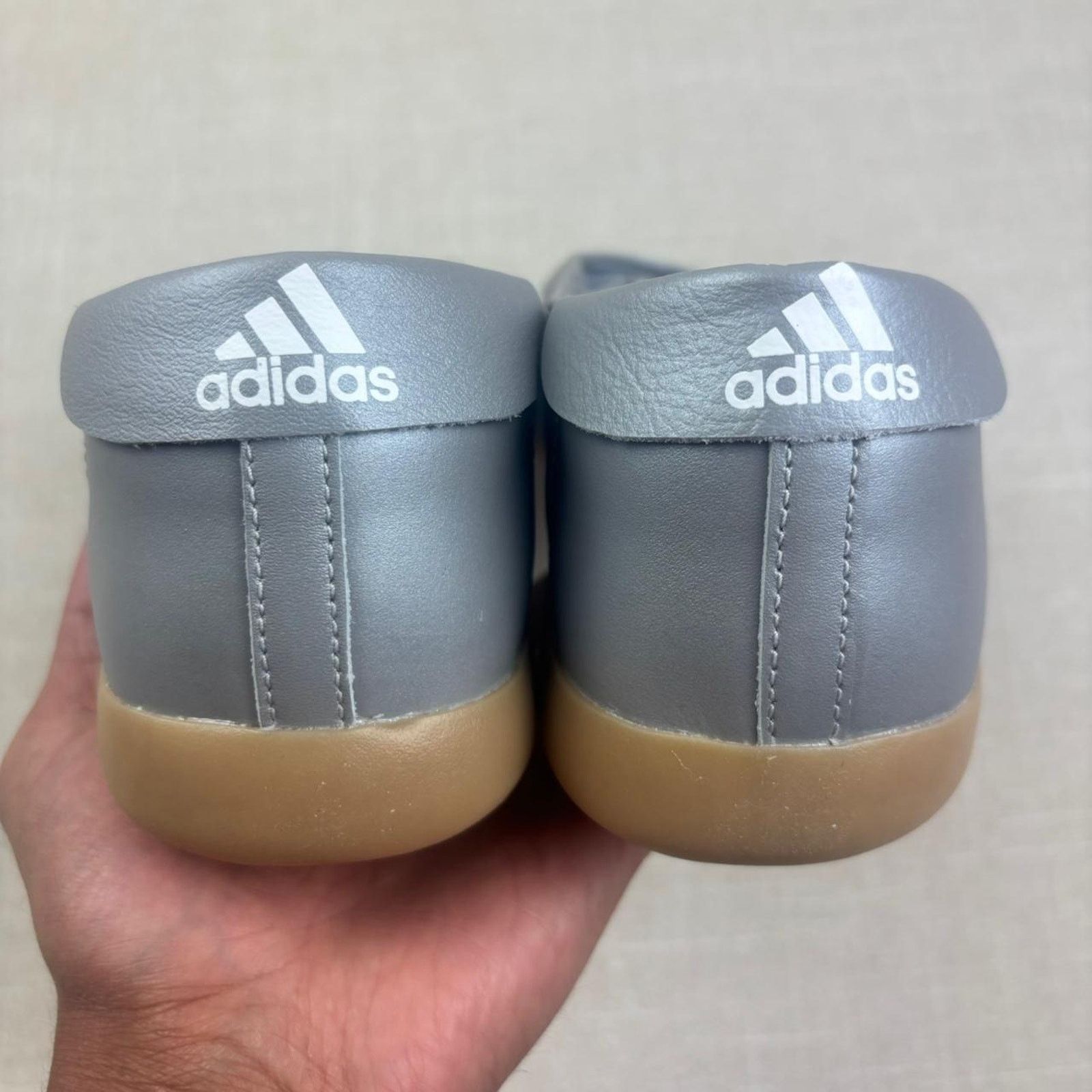 Adidas 🩶 Adidas Taekwondo Mei Ballet “Silver” Size US 10.5 / IT 40.5 - 6 Thumbnail