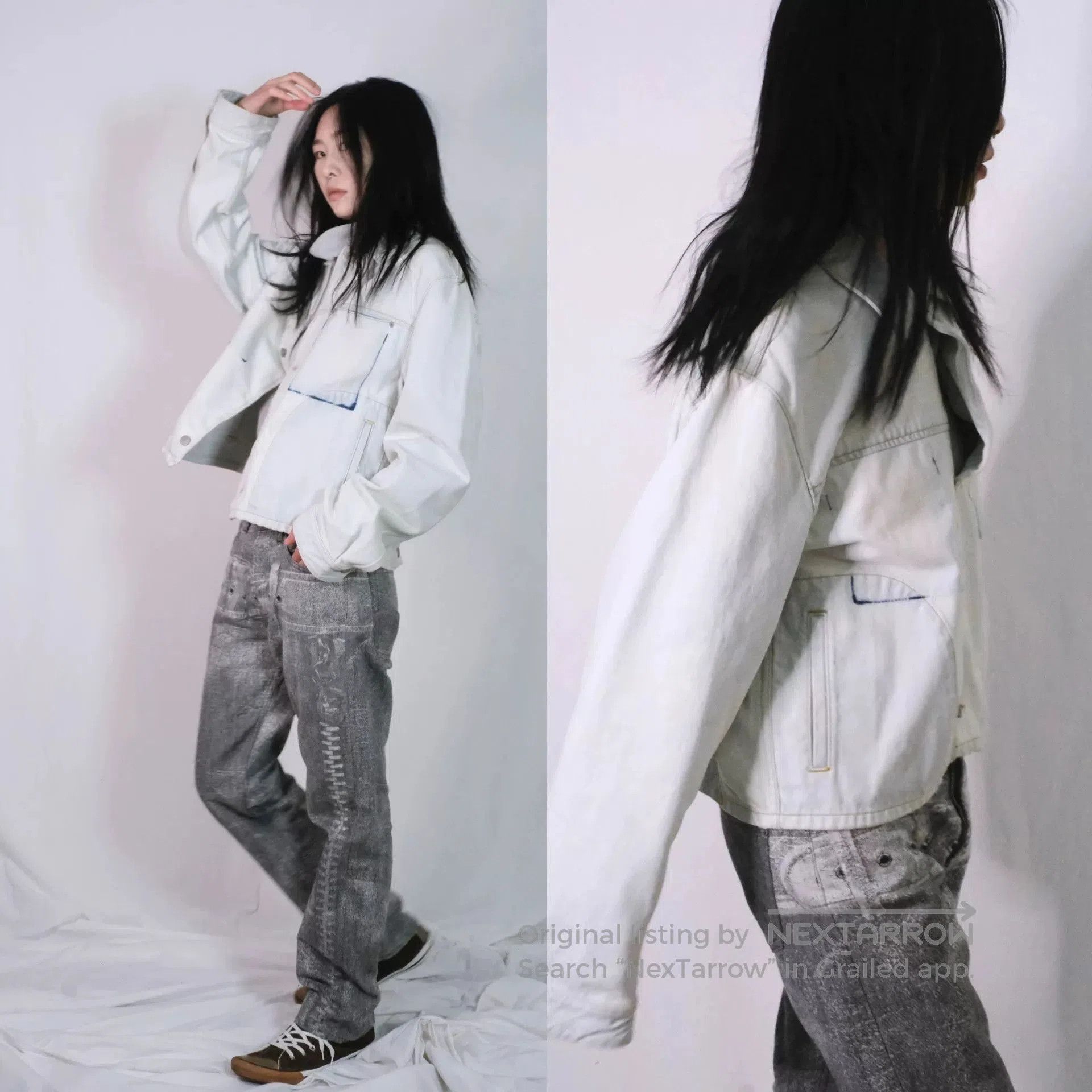 Maison Margiela Maison Margiela Distressed Denim Jacket for Men. Size US M / EU 48-50 / 2 - 4 Thumbnail
