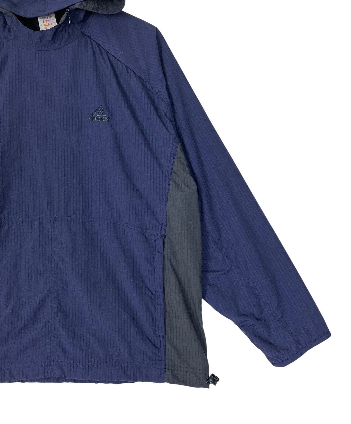 Adidas × Vintage Vintage Adidas Side Zipper Light Hoodie Jacket Size US L / EU 52-54 / 3 - 5 Thumbnail