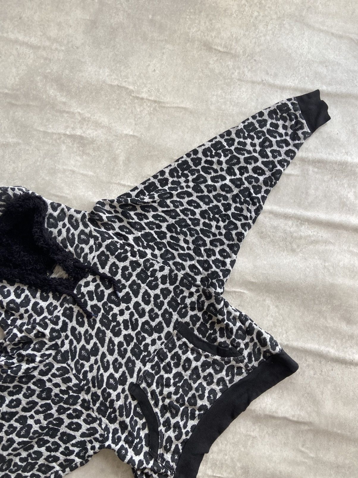 If Six Was Nine × Japanese Brand Shinny Ripple Fur Leopard Hoodies Size M / US 6-8 / IT 42-44 - 5 Thumbnail