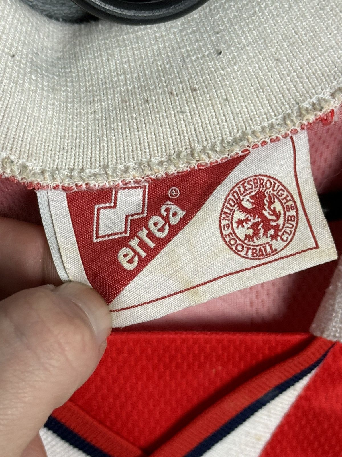 Errea Middlesbrough 96/97 Home Football Jersey Size US L / EU 52-54 / 3 - 18 Thumbnail