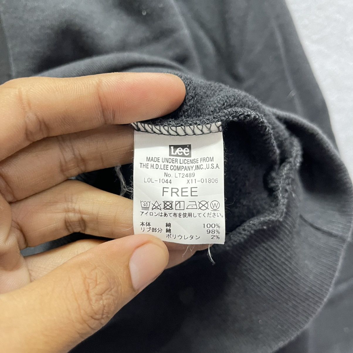 Lee Vintage Lee Small Logo Crewneck Sweatshirt Black Made in USA Size US M / EU 48-50 / 2 - 8 Thumbnail