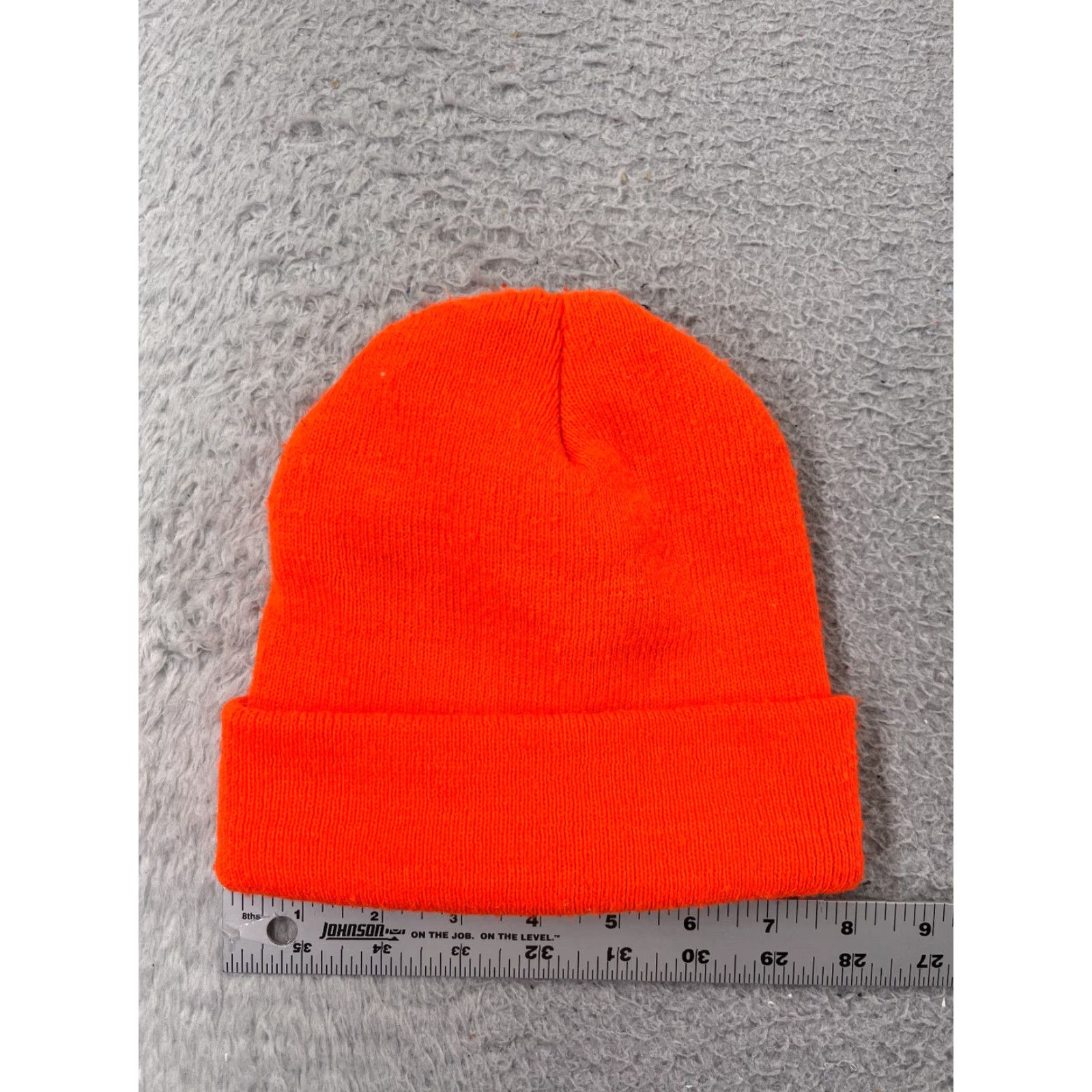 Vintage Thinsulate Beanie Hat Adult Orange Knit Acrylic Insulated Lightweight Hunting USA Mens One Size Size ONE SIZE - 2 Thumbnail