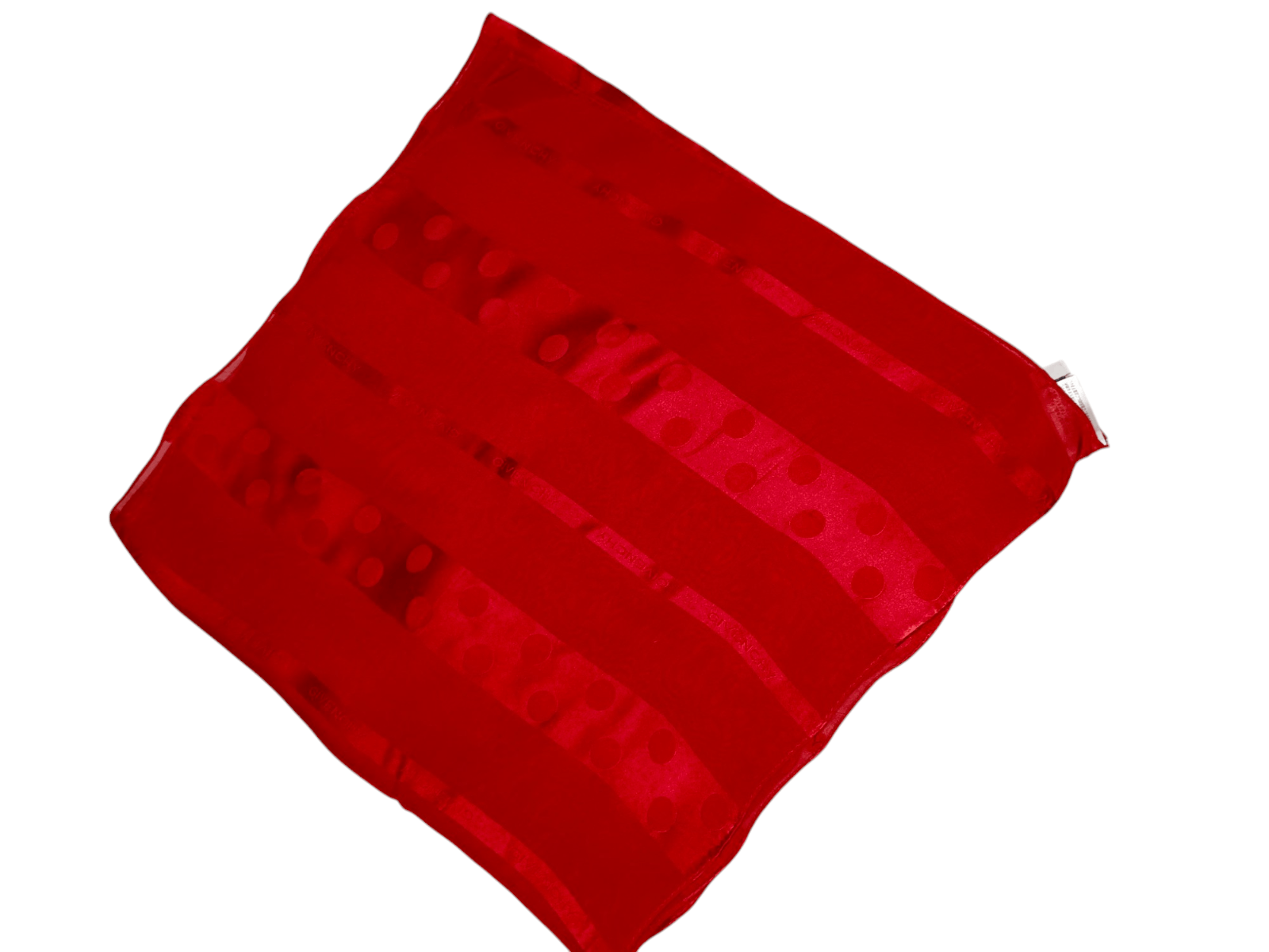 Givenchy GIVENCHY PARIS France Vintage Rare Red Silk Scarf Shawl Size ONE SIZE - 7 Thumbnail