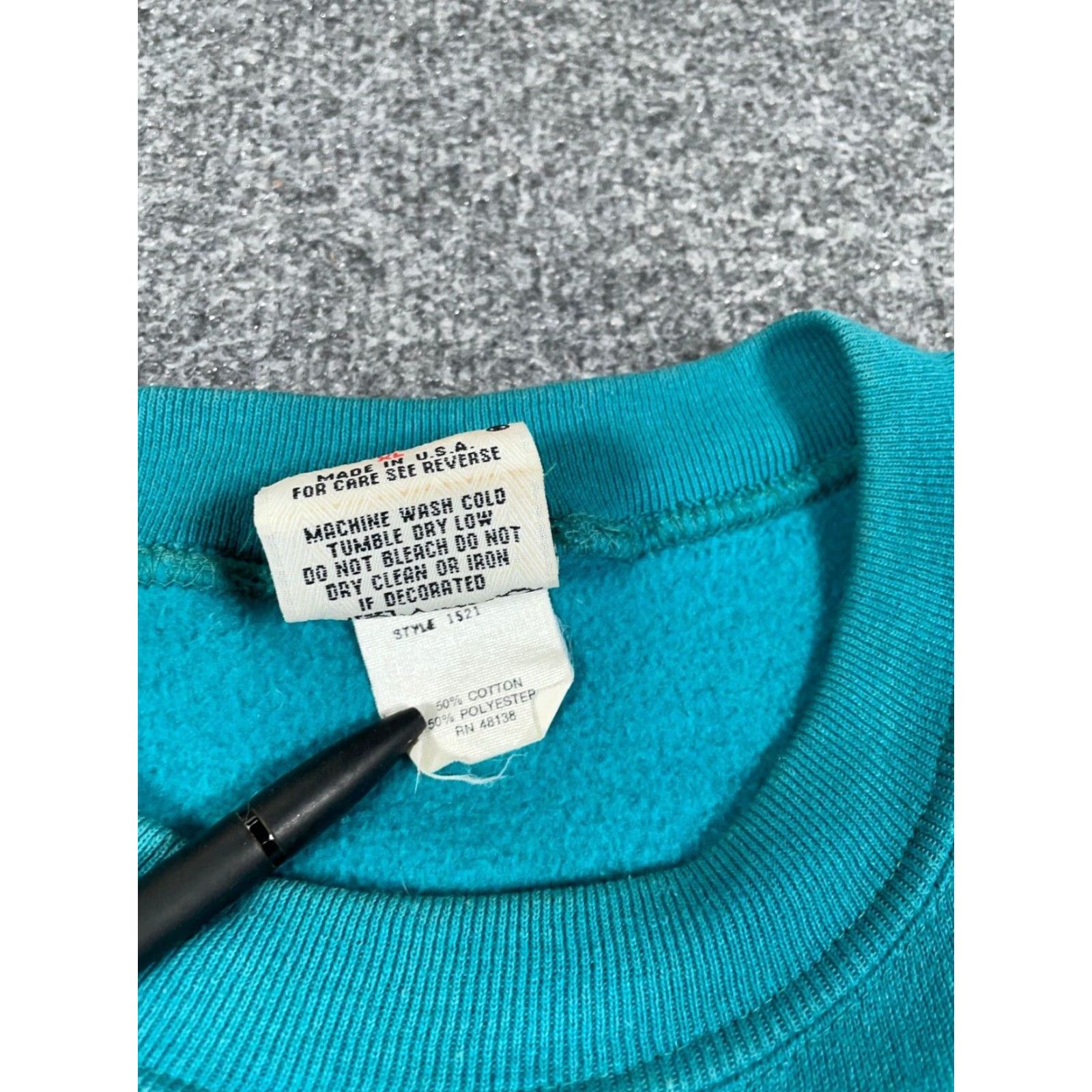 Nutmeg VTG Nutmeg Boston Embroidered Sweatshirt Adult XL Green Crewneck USA Made Size US XL / EU 56 / 4 - 6 Thumbnail