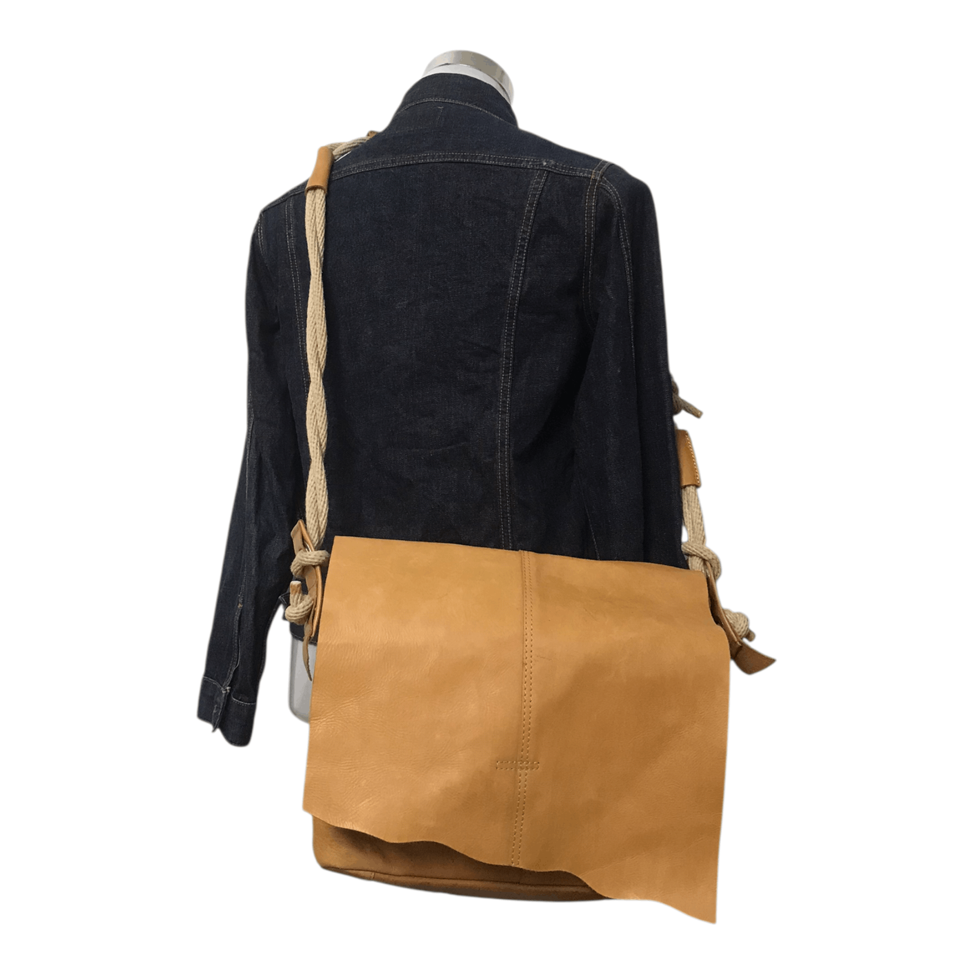 Genuine Leather Vintage Leather Brown Sling Bag Size ONE SIZE - 1 Thumbnail