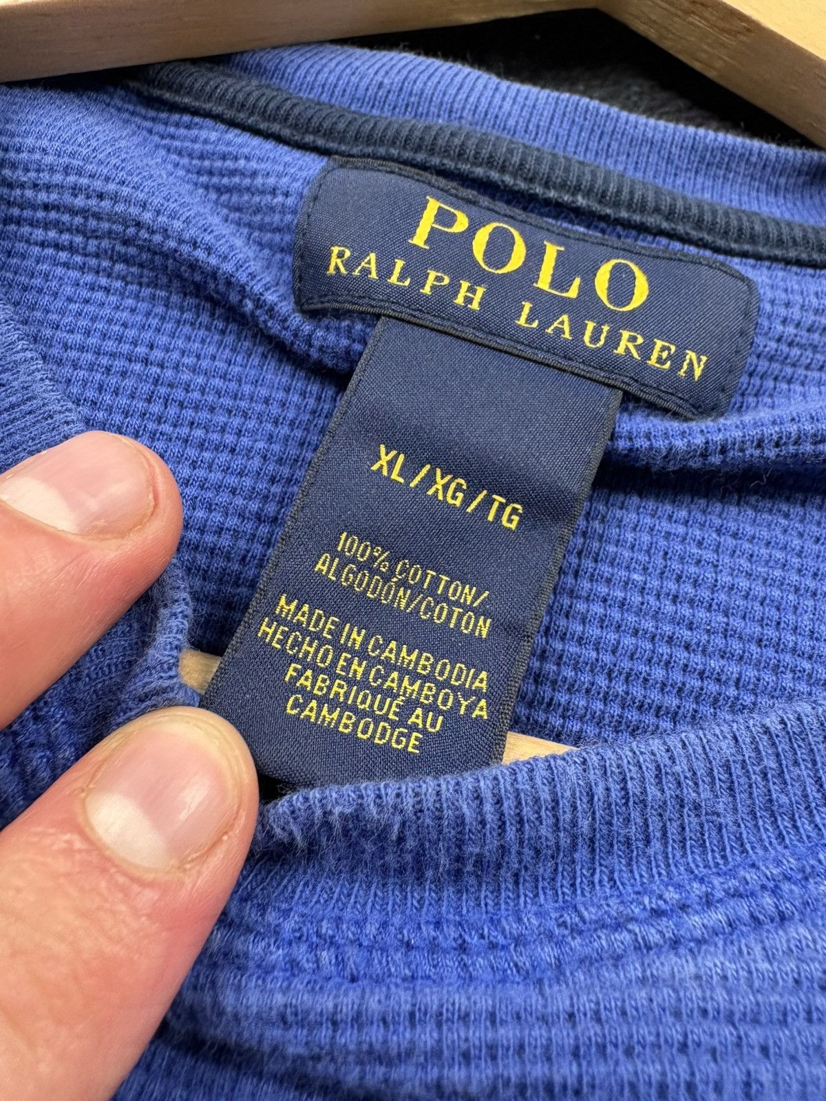 Polo Ralph Lauren POLO RALPH LAUREN Hype Blue Cotton Sweatshirt Streetwear Size US XL / EU 56 / 4 - 7 Thumbnail