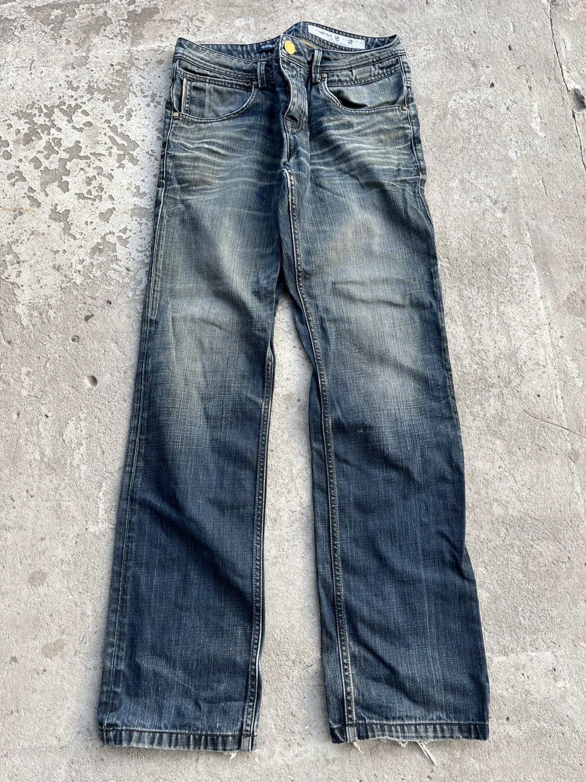 If Six Was Nine × Le Grande Bleu (L.G.B.) × Tornado Mart Japanese Distressed Balenciaga Style Y2K Jeans Faded Denim Size US 32 / EU 48 - 1 Thumbnail