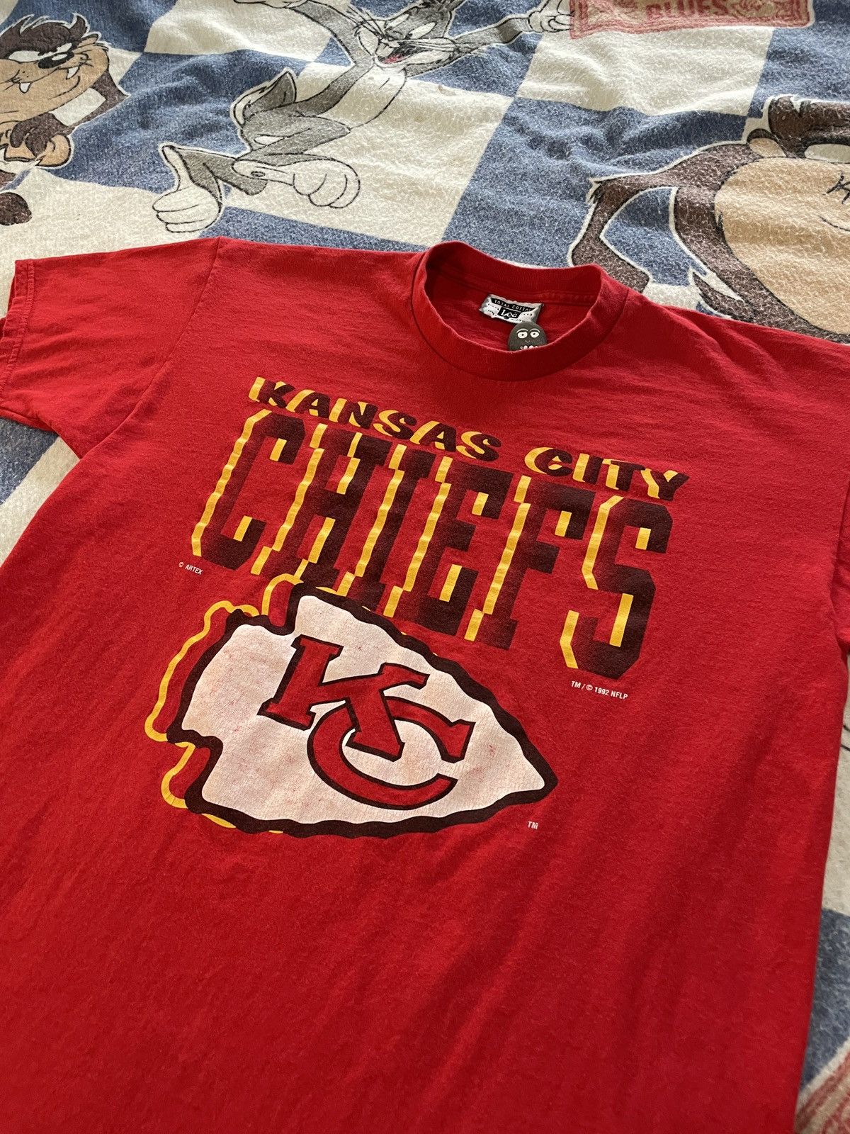 NFL Vintage Kansas City chiefs tee Size US XL / EU 56 / 4 - 2 Thumbnail