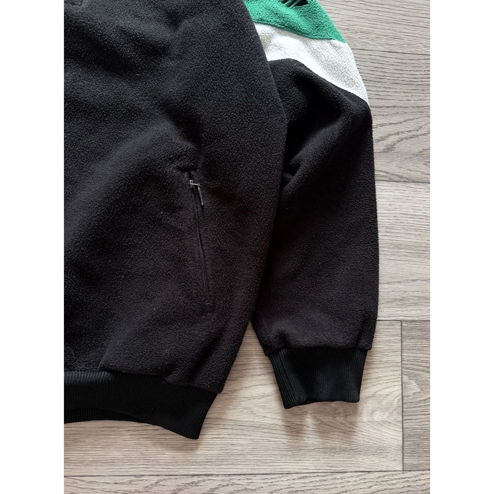 Adidas Adidas Fleece 1/4 Zip Pullover Black/Green White Mens S 1/4 Zip Pullover Sweatshirt 1990s Vintage Clothing Size US S / EU 44-46 / 1 - 4 Thumbnail