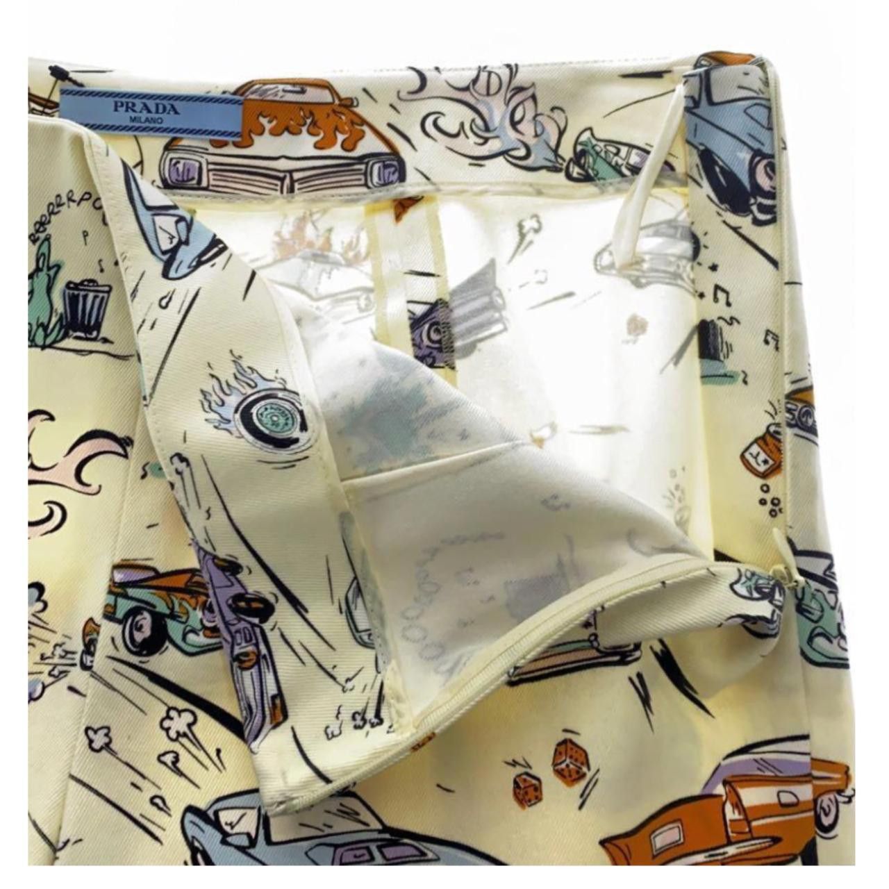 Prada Prada Car Cartoon Graphic Capri Pants Size 32" / US 10 / IT 46 - 5 Thumbnail