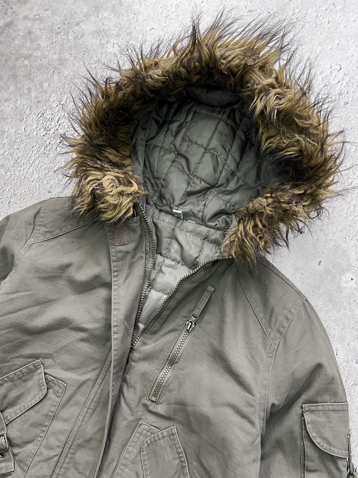 Hysteric Glamour Fur military khaki cropped bomber hysteric glamour style Size US S / EU 44-46 / 1 - 7 Thumbnail
