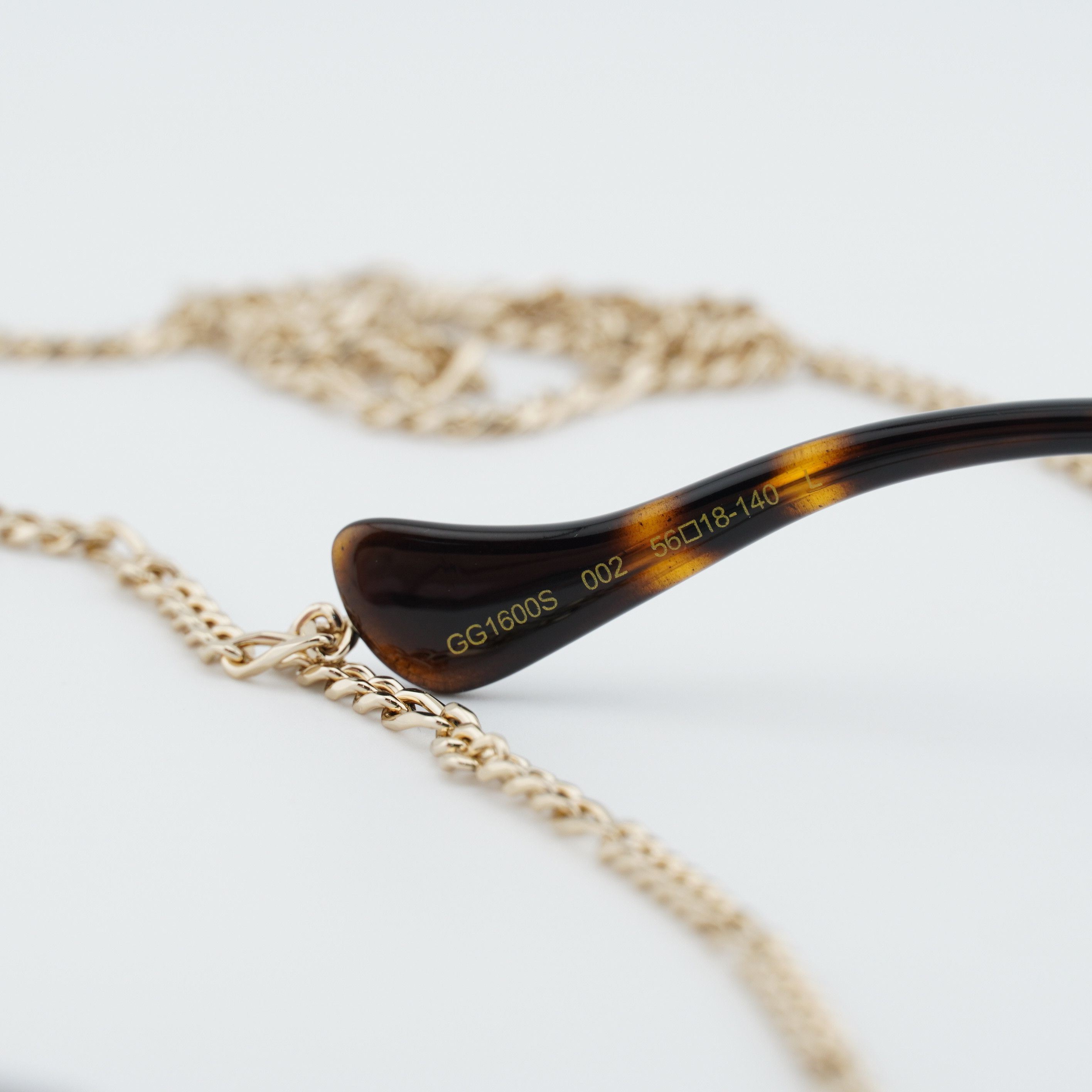Gucci Gucci GG1600S 002 Women Sunglasses Gold Rectangle Frame Size ONE SIZE - 10 Thumbnail