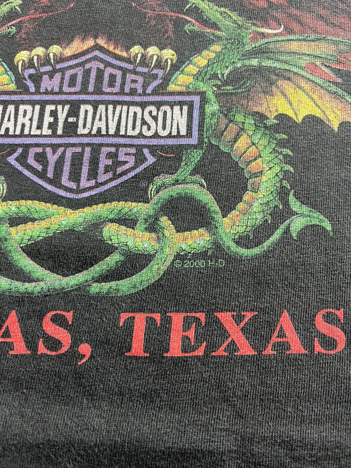 Harley Davidson Vintage Harley-Davidson Eagle Dragons 2000’s Tshirt Size US XXL / EU 58 / 5 - 10 Thumbnail