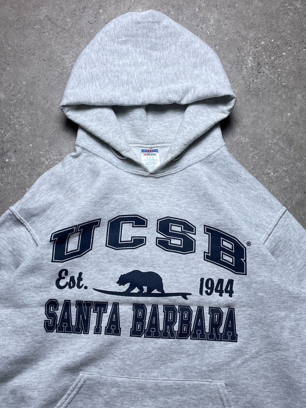 Vintage Vintage Grey Sweatshirt Hoodie University UCSB Santa Barbara Size US M / EU 48-50 / 2 - 2 Thumbnail