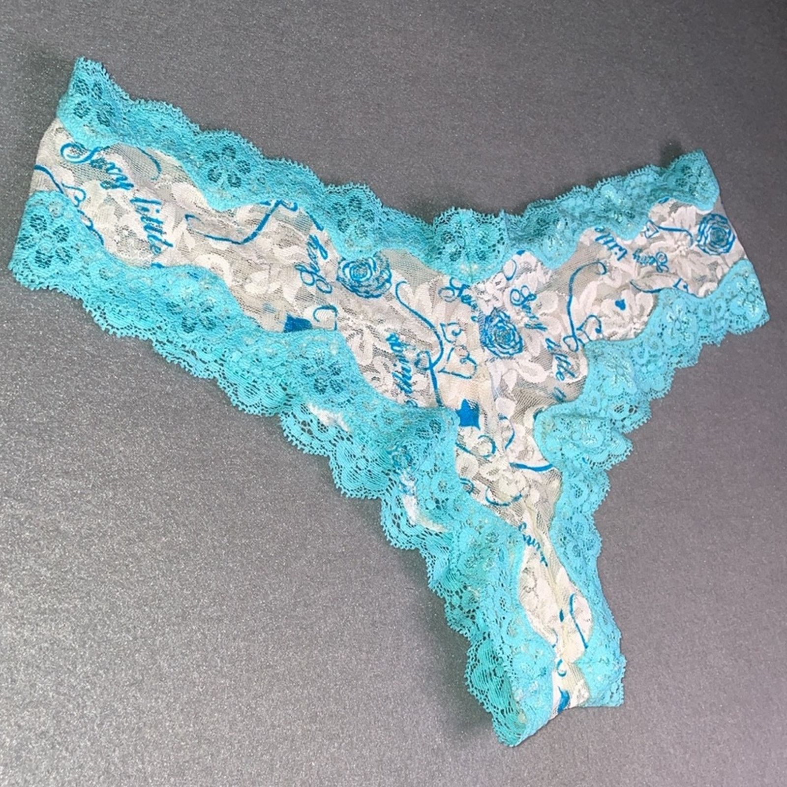 Victoria's Secret Sexy Little Things Panties VS Panty Something Blue Size ONE SIZE - 11 Thumbnail