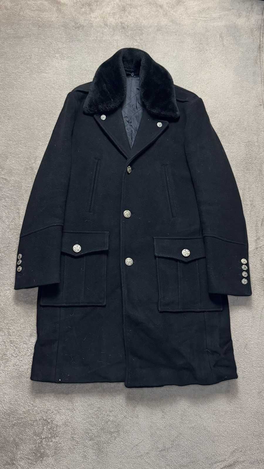Hysteric Glamour 00s Napoleon Japan Balmain PPFM Style The Kooples Wool Coat Size US M / EU 48-50 / 2 - 1 Thumbnail