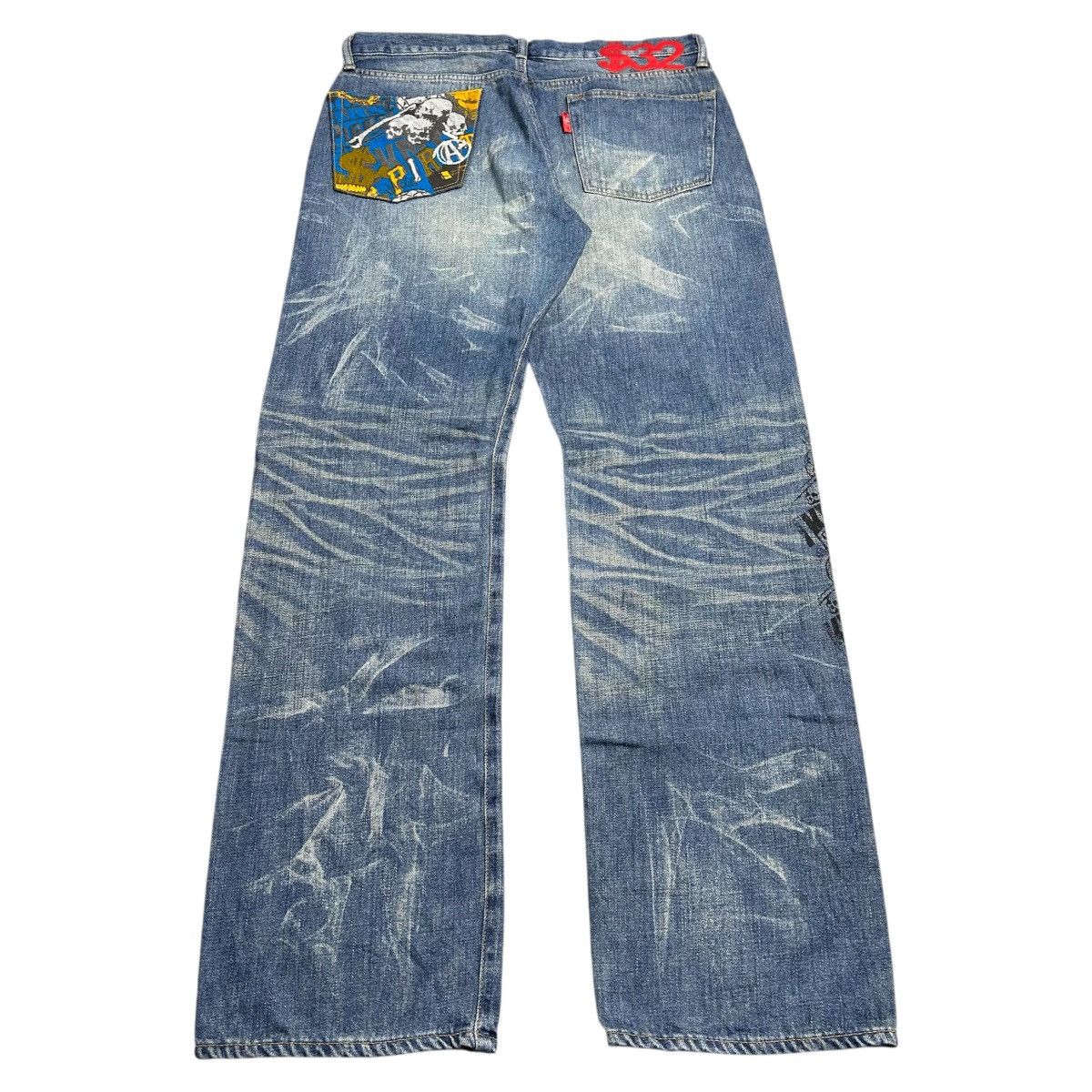 Swagger Swagger Patch Dollar Pirates Distressed Denim Size US 35 - 22 Thumbnail