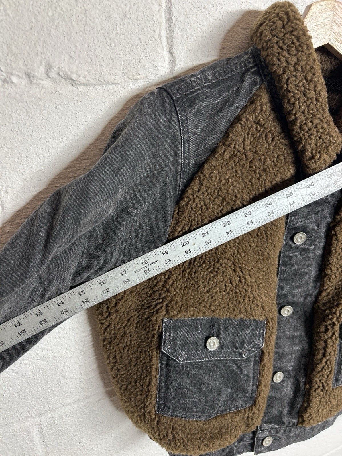 RRL Ralph Lauren RRL Ralph Lauren Faux Grizzly Fleece Denim Shearling Jacket Size S / US 4 / IT 40 - 18 Thumbnail