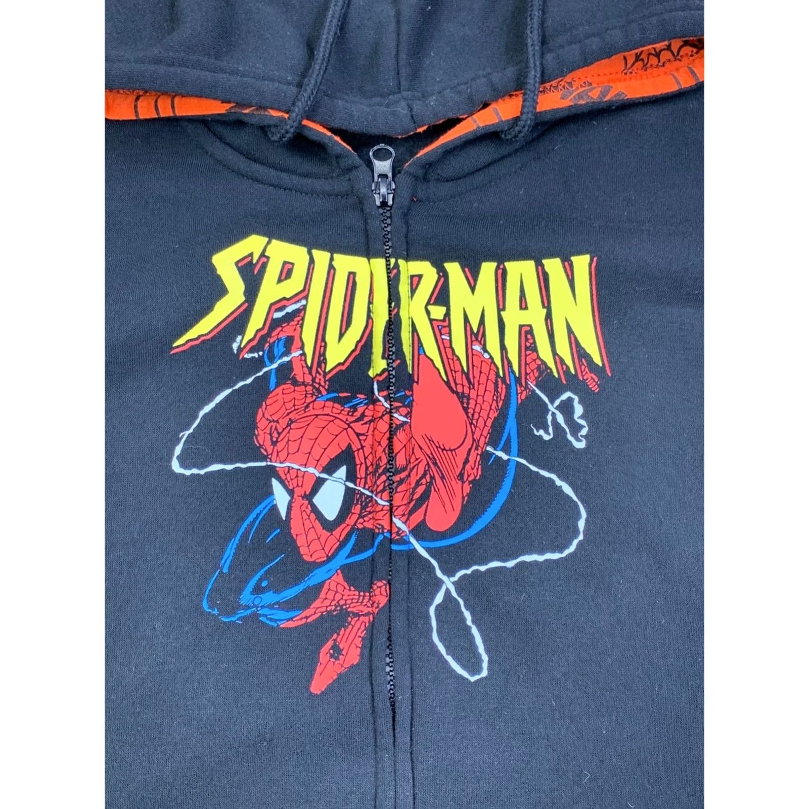 Vintage Marvel Spider Man Hoodie Jacket Men M Black Hooded Full Zip 13375 Size US M / EU 48-50 / 2 - 6 Thumbnail