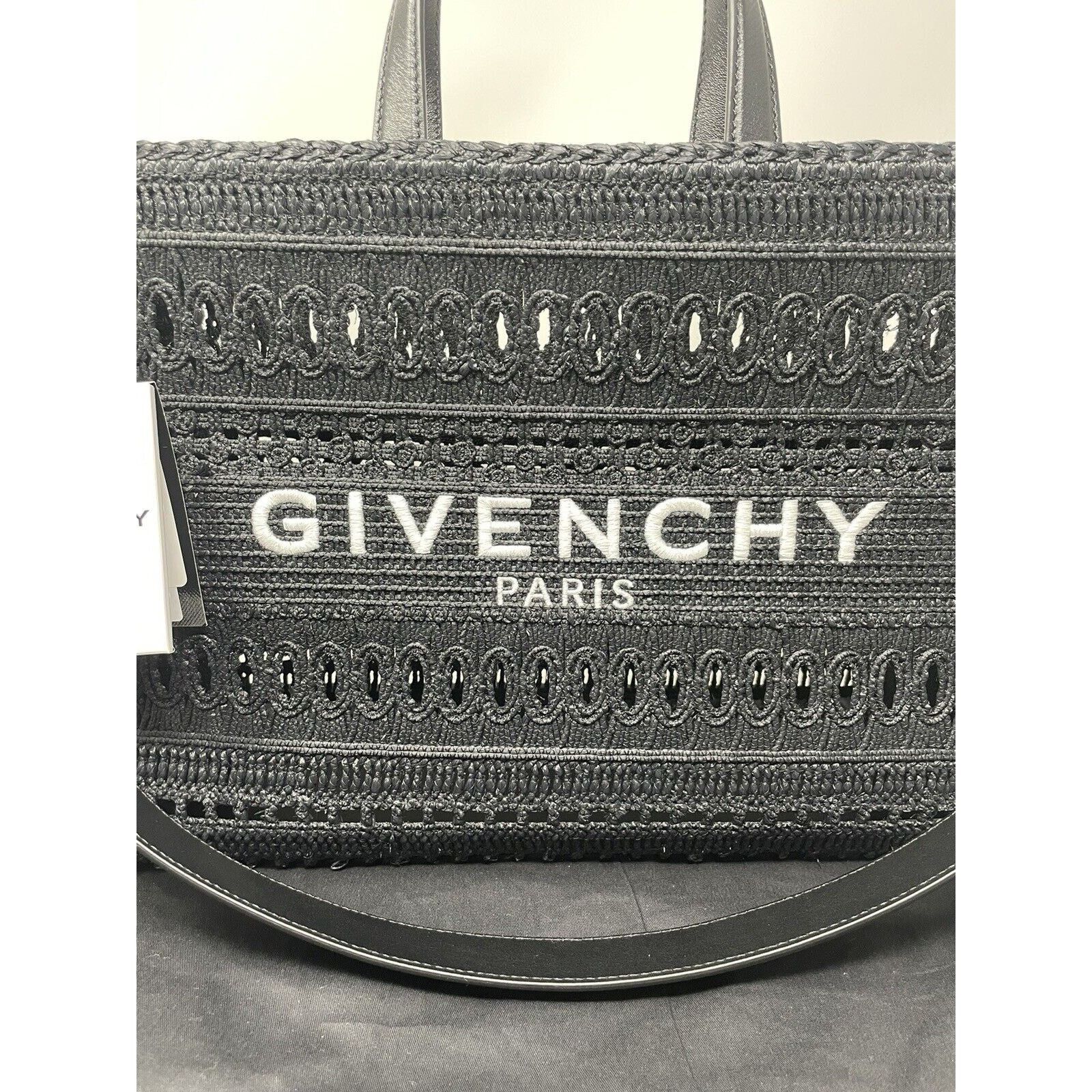 Givenchy Medium G-Tote shopping bag in laced raffia Size ONE SIZE - 4 Thumbnail
