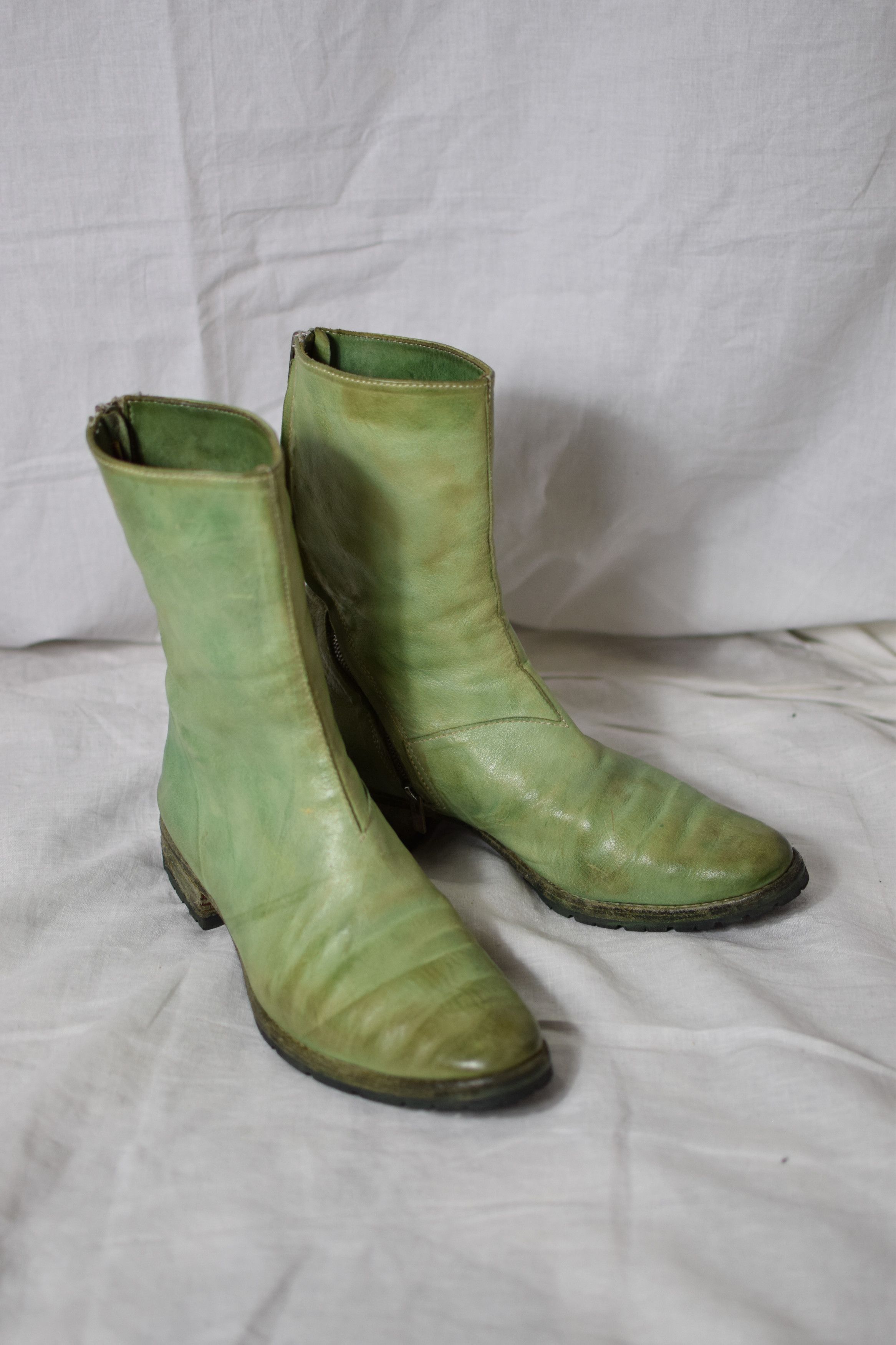 Carol Christian Poell CCP Col. 06 Green Tornado Boots Size US 9 / EU 42 - 7 Thumbnail