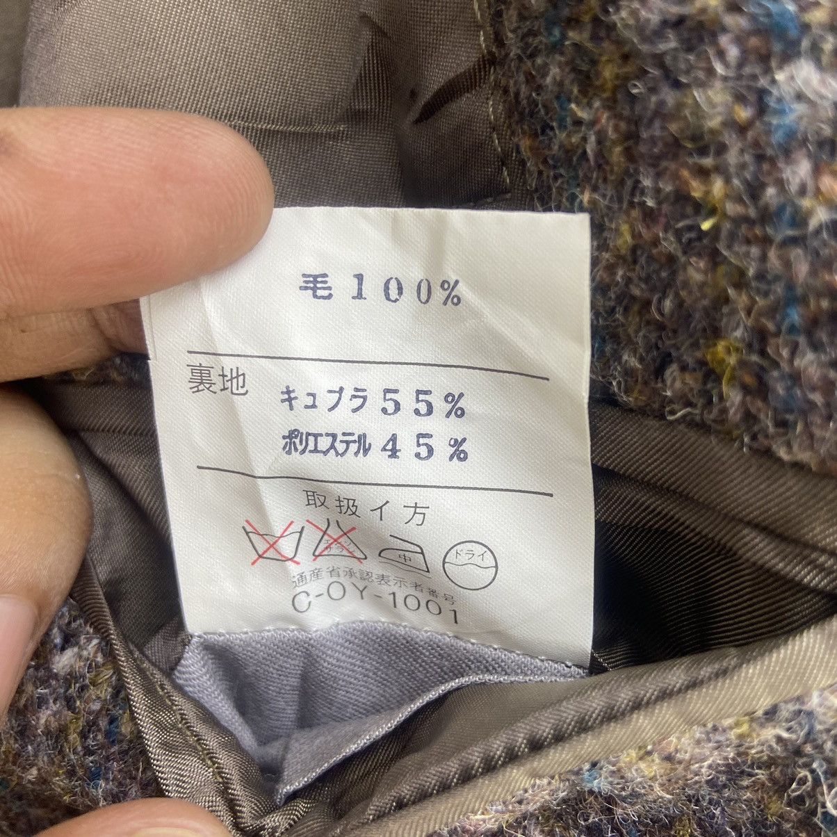 Harris Tweed Vintage Hariss Tweed X Cavarly Patchwork Wool Coat Size US S / EU 44-46 / 1 - 15 Thumbnail