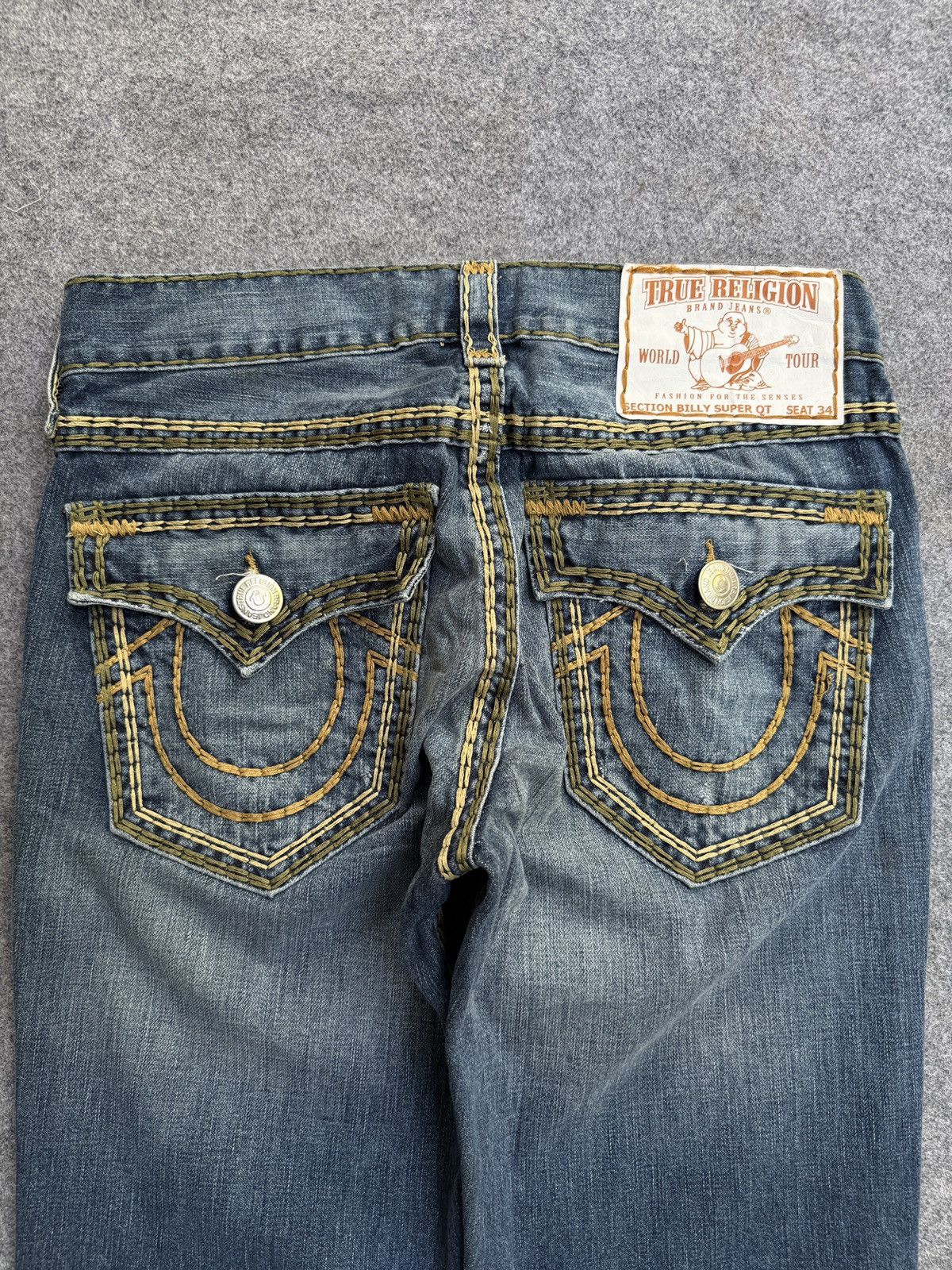 True Religion Vintage Y2k True Religion Jeans Size US 32 / EU 48 - 3 Thumbnail