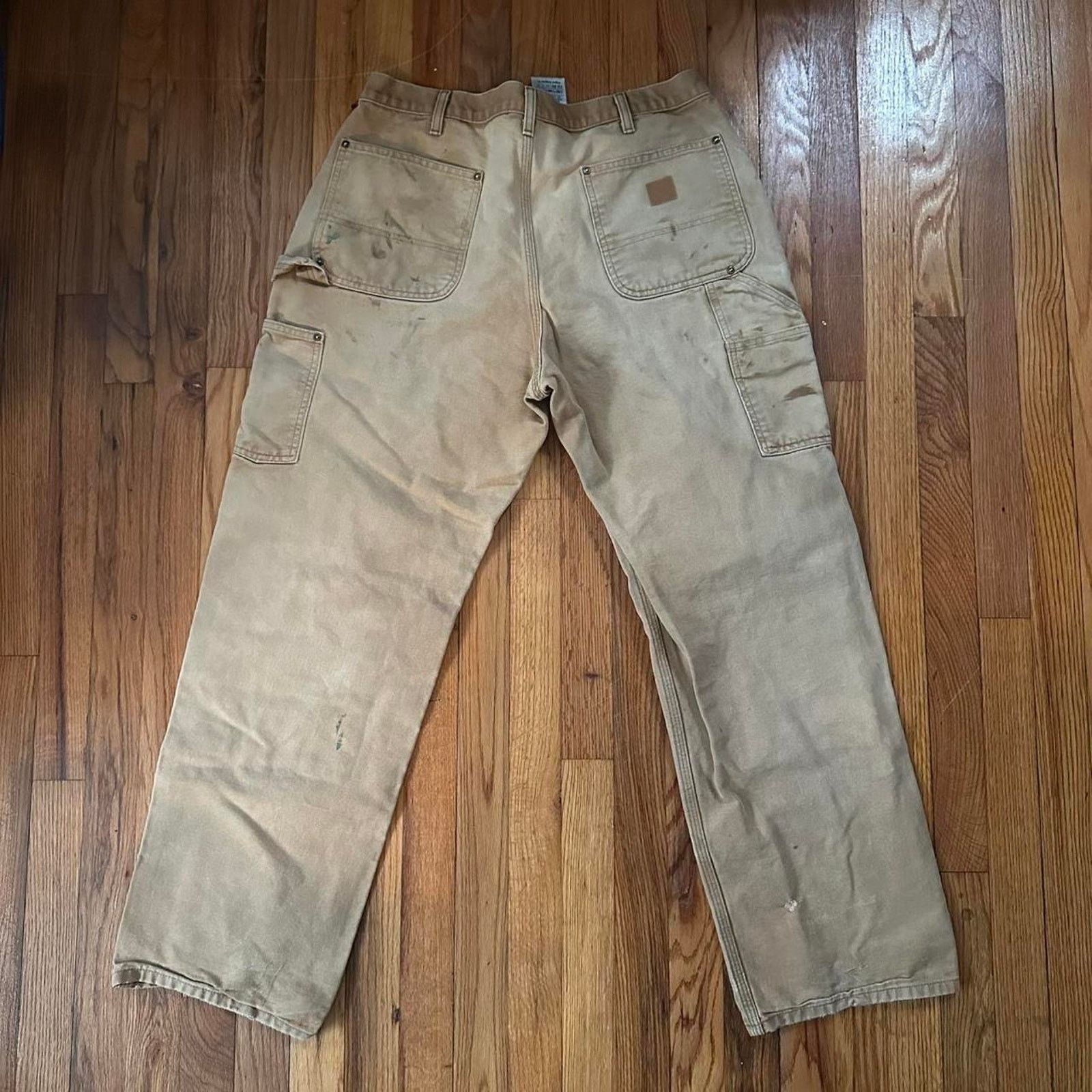 Carhartt Carhartt Double Knee Jeans B136 BRN Distressed size 34x32 Size US 34 / EU 50 - 1 Thumbnail
