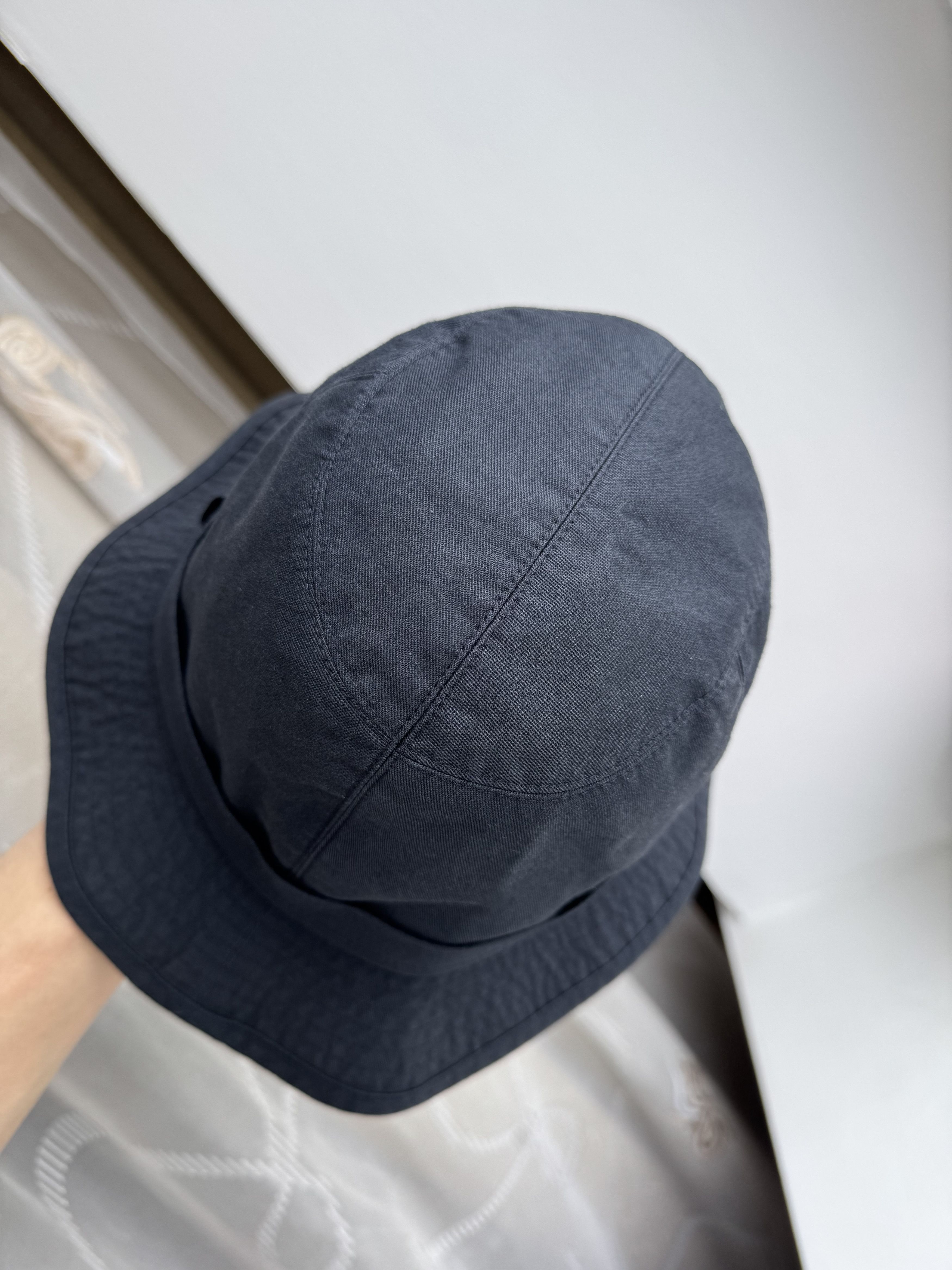 Burberry Vintage 90s Burberrys Bucket Hat Navy Blue Nova Check Cap Size ONE SIZE - 4 Thumbnail