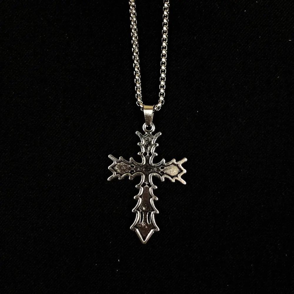 Jewelry Vamp Cross Necklace Punk Opium Chain Size ONE SIZE - 5 Thumbnail