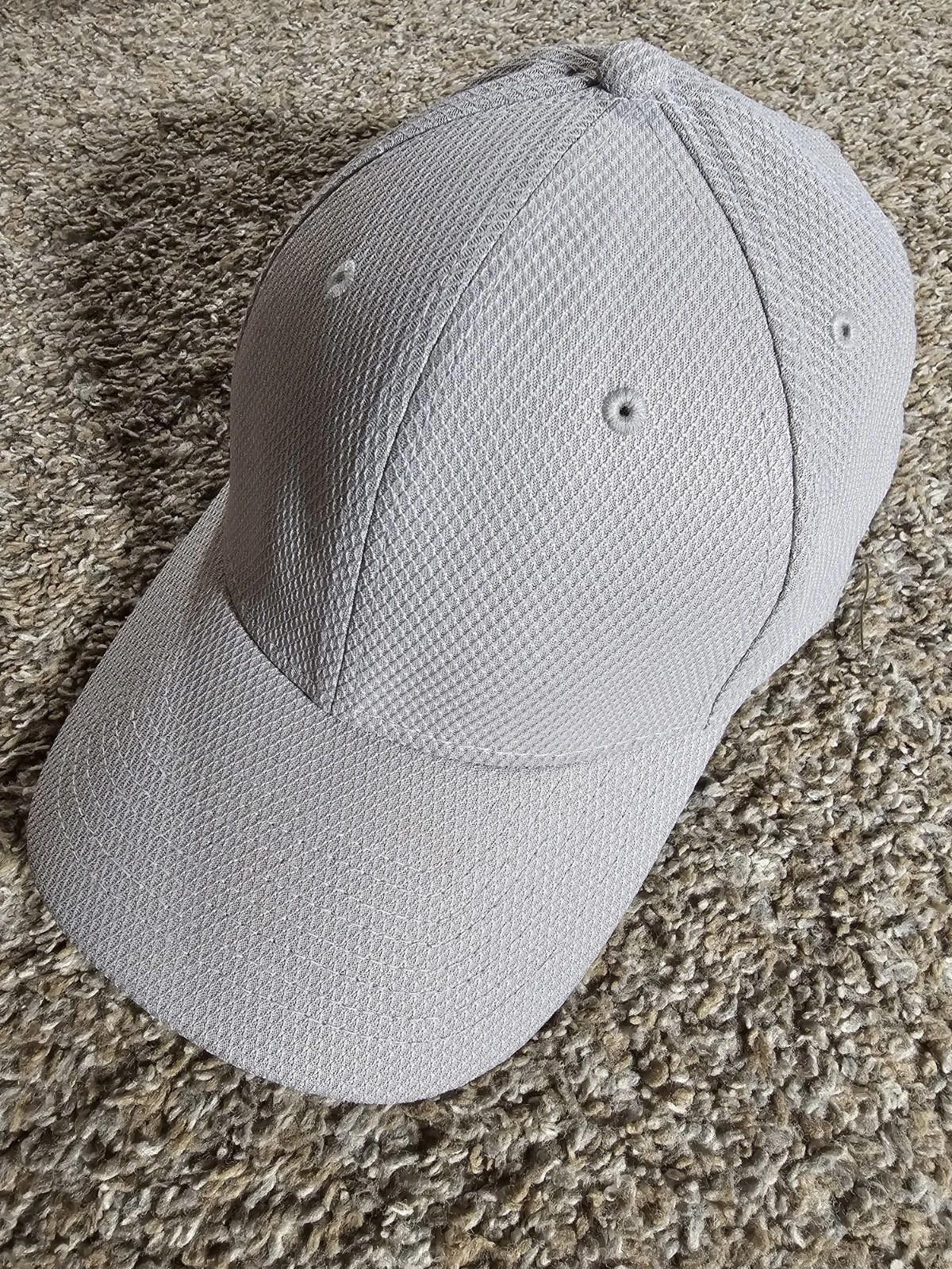 New Era New Era Baseball Cap Unisex Hat Stretch Fit M/L Plain Gray Size ONE SIZE - 1 Thumbnail