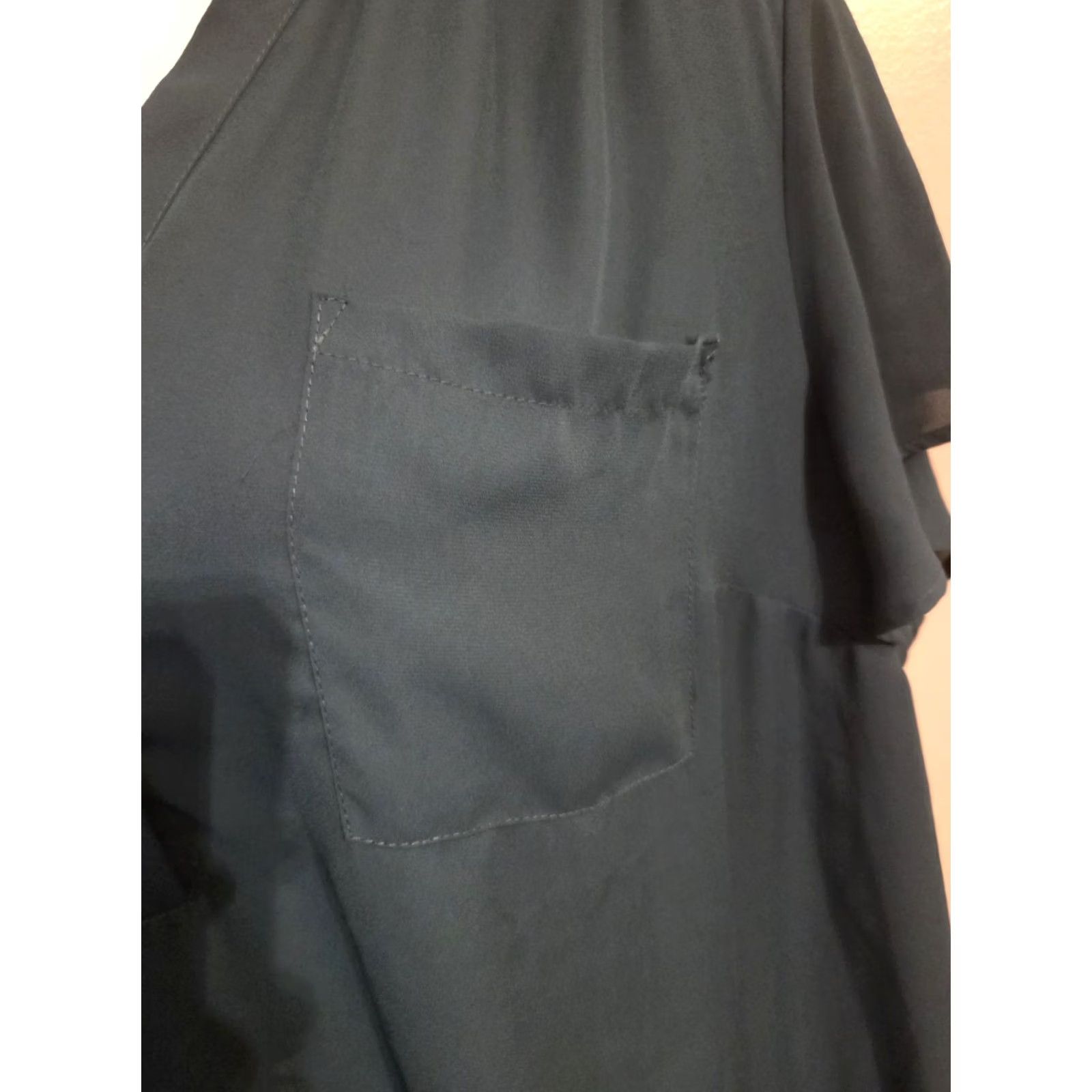 Torrid Torrid Harper Blouse Top 4 4X Teal Flutter Sleeve Lightweight Size XXL / US 16-18 / IT 52-54 - 3 Thumbnail