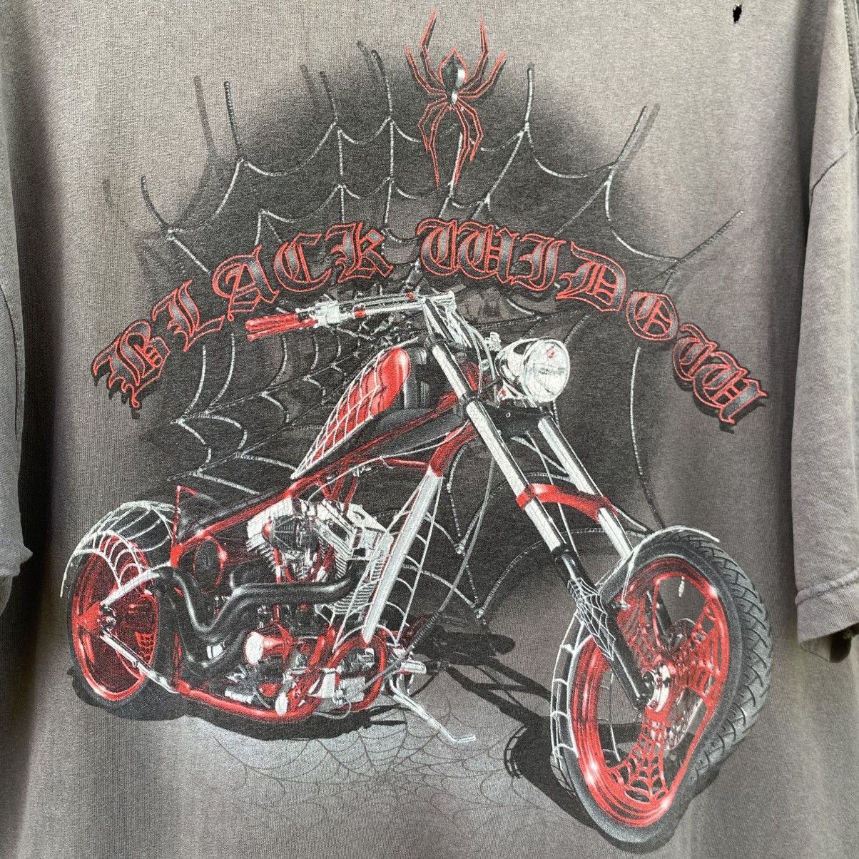Vintage Thrashed Faded Vintage American Chopper Tee Size US XL / EU 56 / 4 - 3 Thumbnail