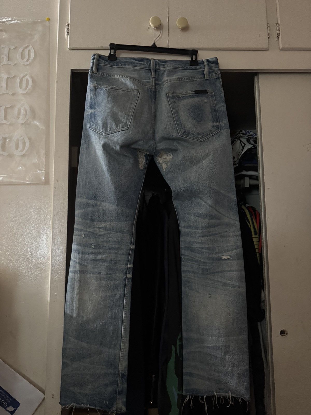 Fear of God Fear of God 7th Collection Distressed Jeans (5 Yr Indigo) Size US 32 / EU 48 - 2 Thumbnail