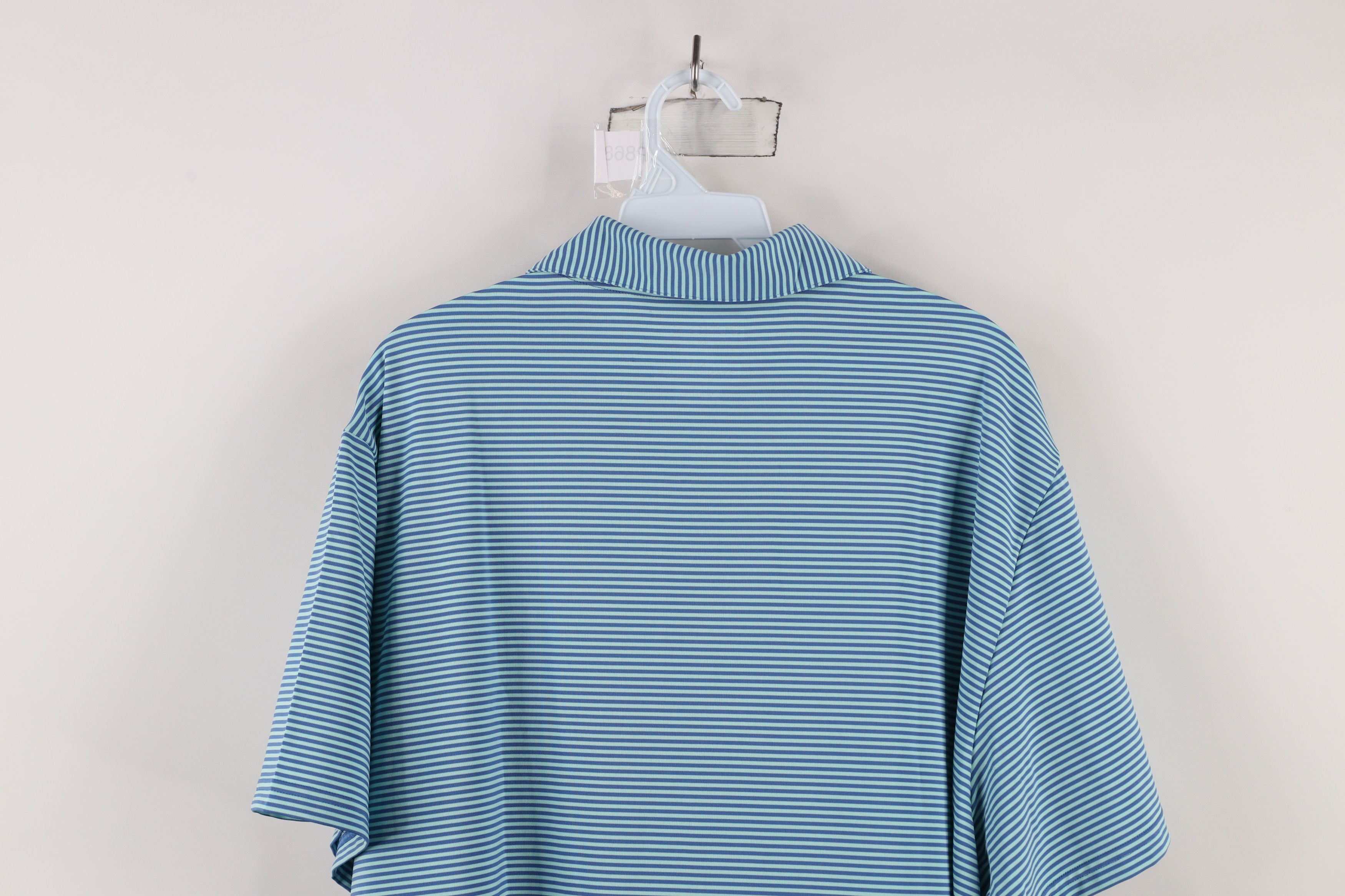 Bonobos × Vintage Bonobos Fit Stretch Striped Collared Golf Polo Shirt Blue Size US XXL / EU 58 / 5 - 8 Thumbnail