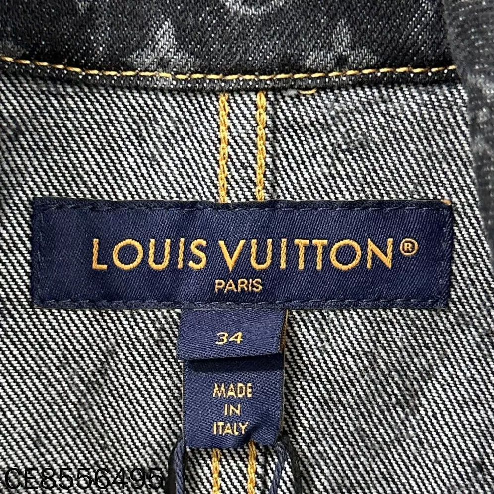 Louis Vuitton LV dark gray all-over print denim jacket Size XS / US 0-2 / IT 36-38 - 4 Thumbnail