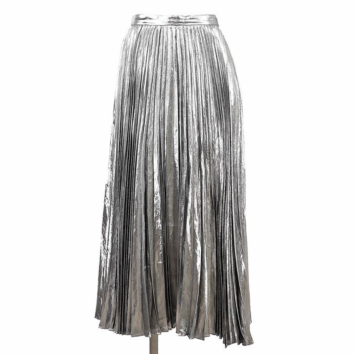 Celine Celine Celine Metallic Fiber Pleated Skirt Textile Skirts DUTY FREE for USA Size ONE SIZE - 1 Thumbnail