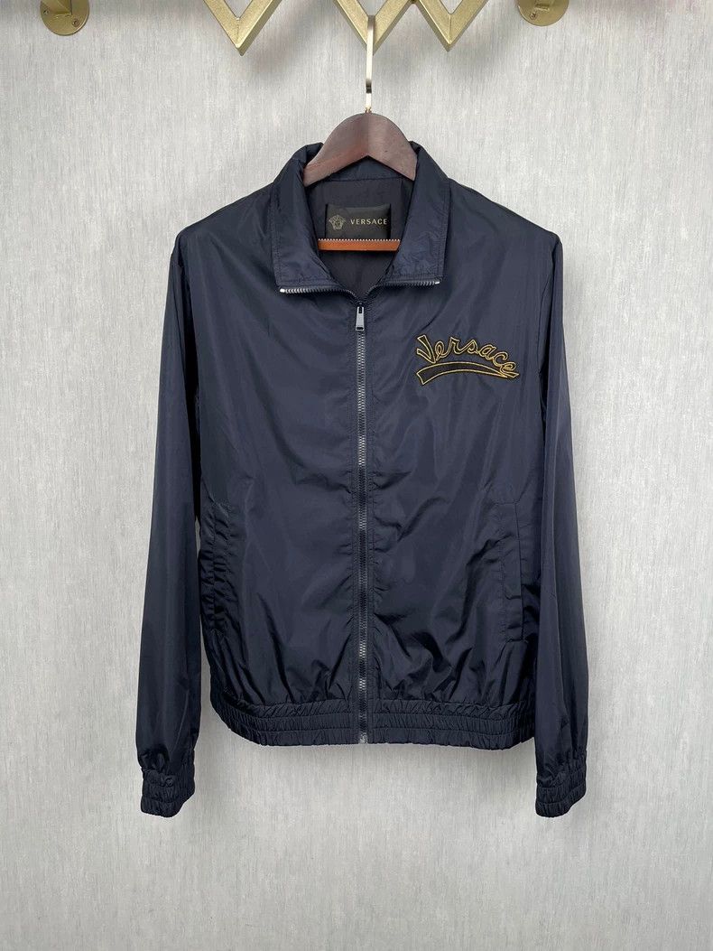 Versace Versace Stand-up collar thin men's jacket Size US XL / EU 56 / 4 - 1 Thumbnail