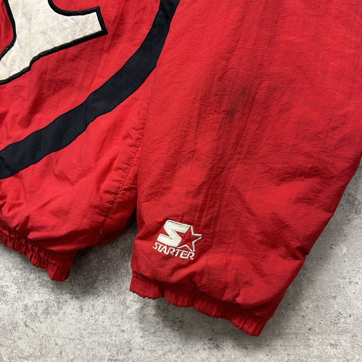 NFL × Starter × Vintage VTG 90s SAN FRANCISCO 49ERS BIG LOGO PUFFER JACKET HOODIE Size US XL / EU 56 / 4 - 6 Thumbnail
