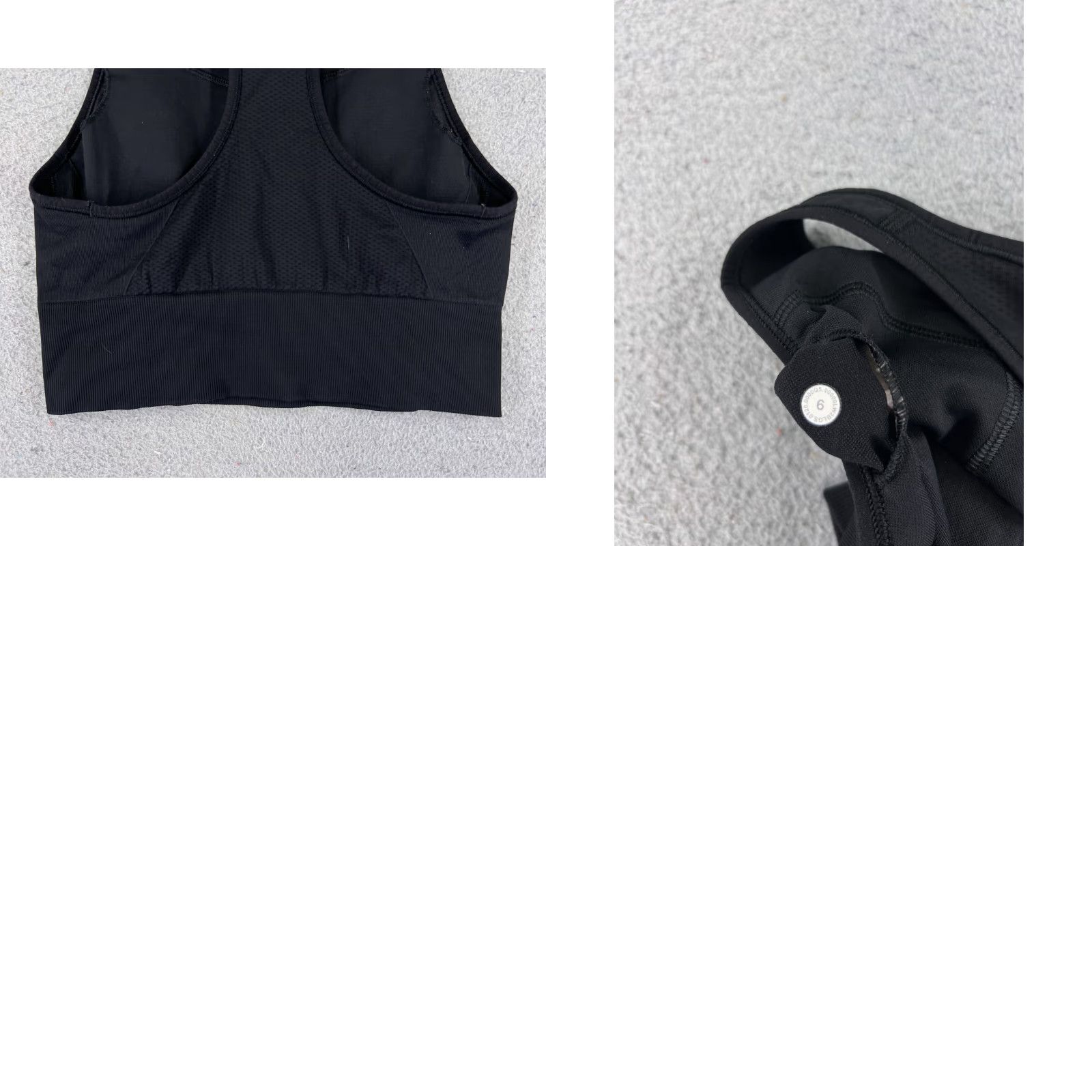Lululemon Lululemon Shirt Women 6 Black Tank Ebb to Train Bra Medium Support C D High Neck Size M / US 6-8 / IT 42-44 - 9 Thumbnail