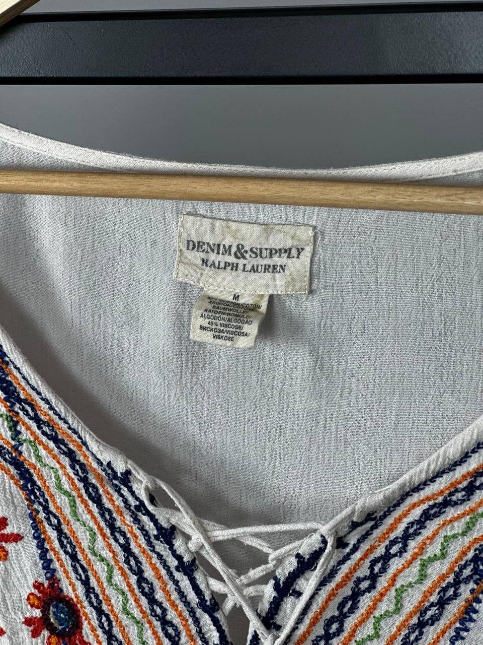 Denim & Supply Ralph Lauren Denim And Supply Ralph Lauren Aztec Embroedared Blouse Size M / US 6-8 / IT 42-44 - 4 Thumbnail