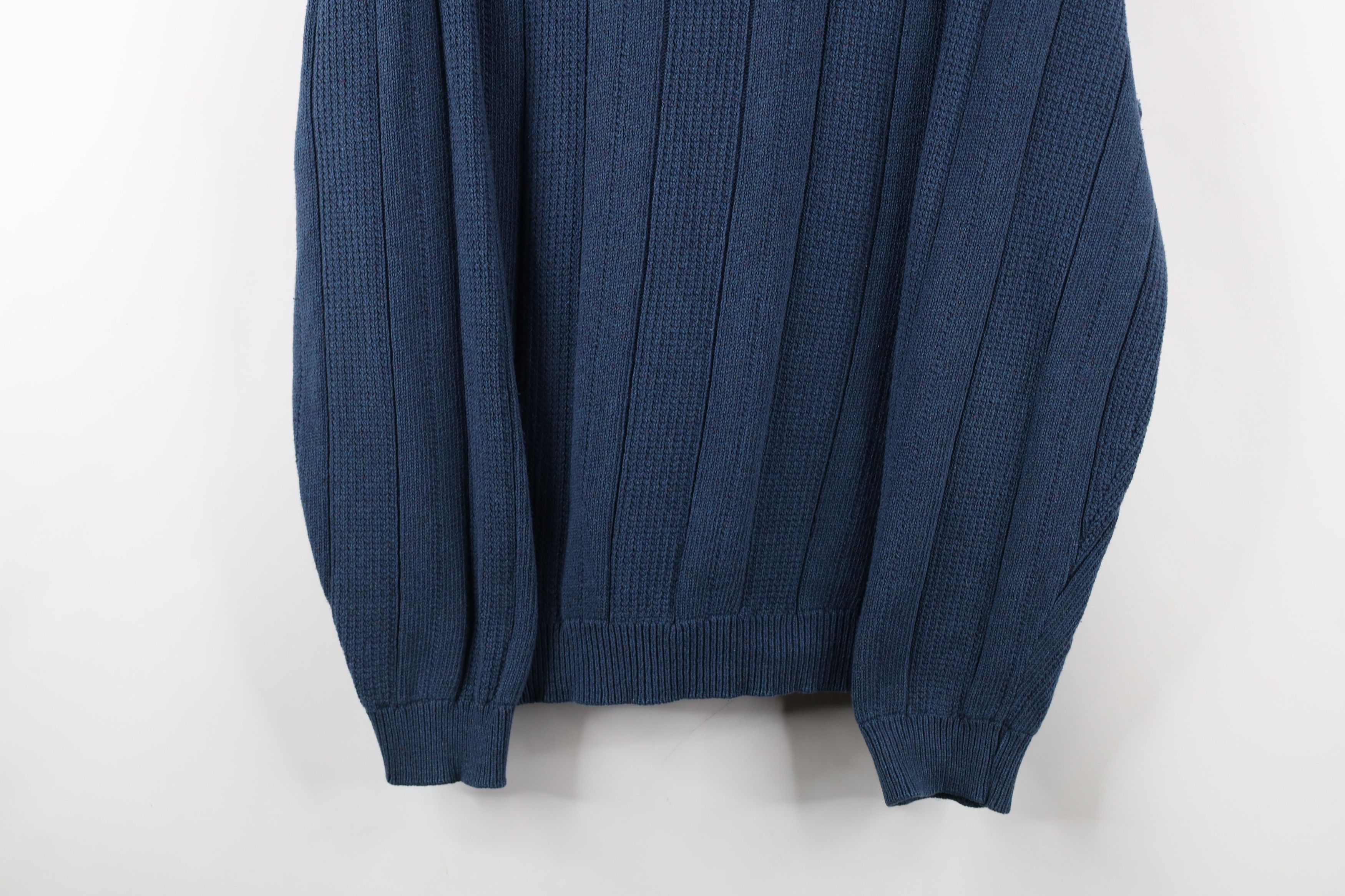 Vintage Vintage 90s Streetwear Framed Ribbed Knit Crewneck Sweater Size US XL / EU 56 / 4 - 3 Thumbnail