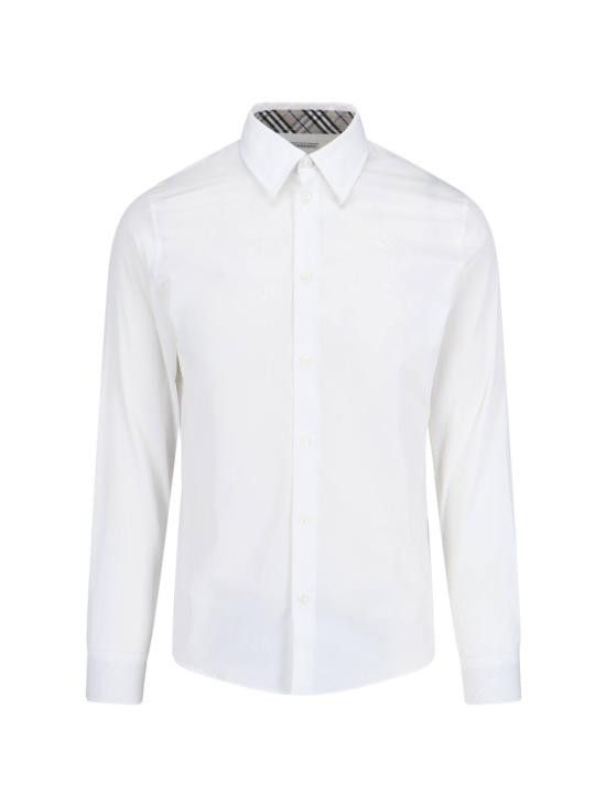 Burberry BURBERRY Men Long Tops 8103938 A1464 White Size US S / EU 44-46 / 1 - 1 Thumbnail